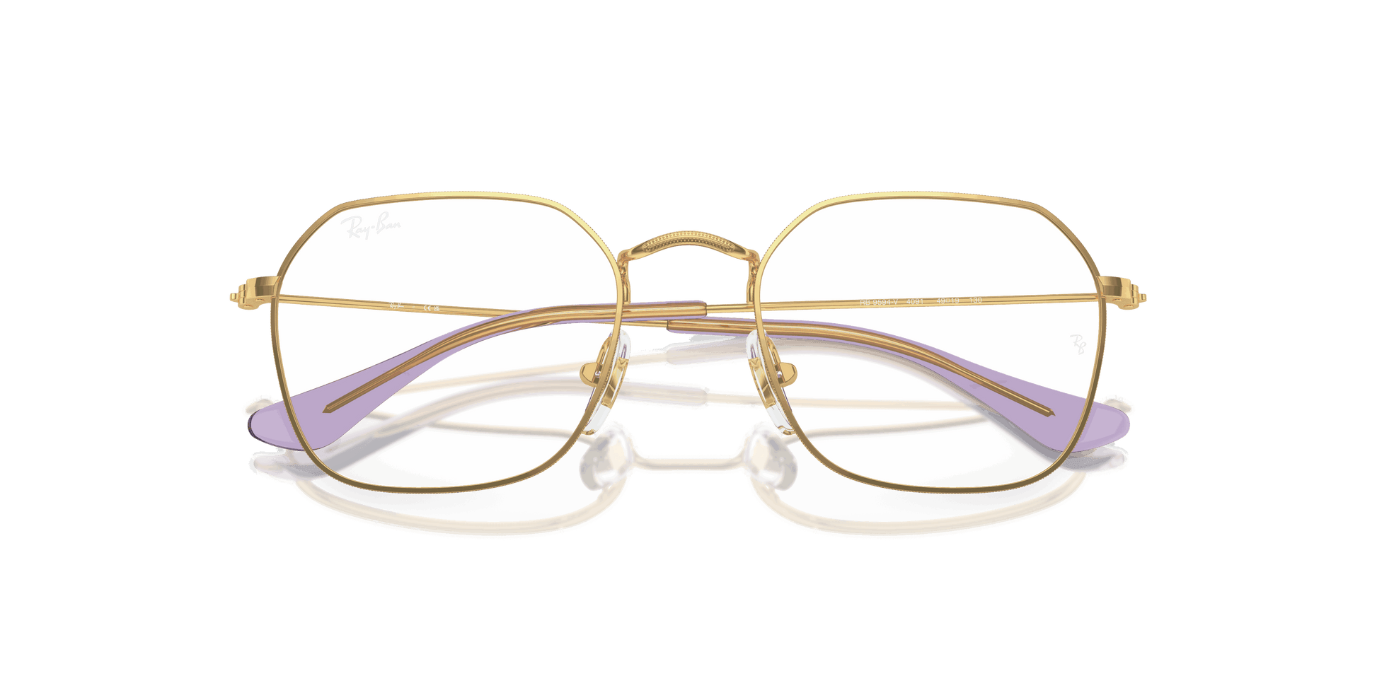 [Clear Lenses, Polished Arista Gold Frame]