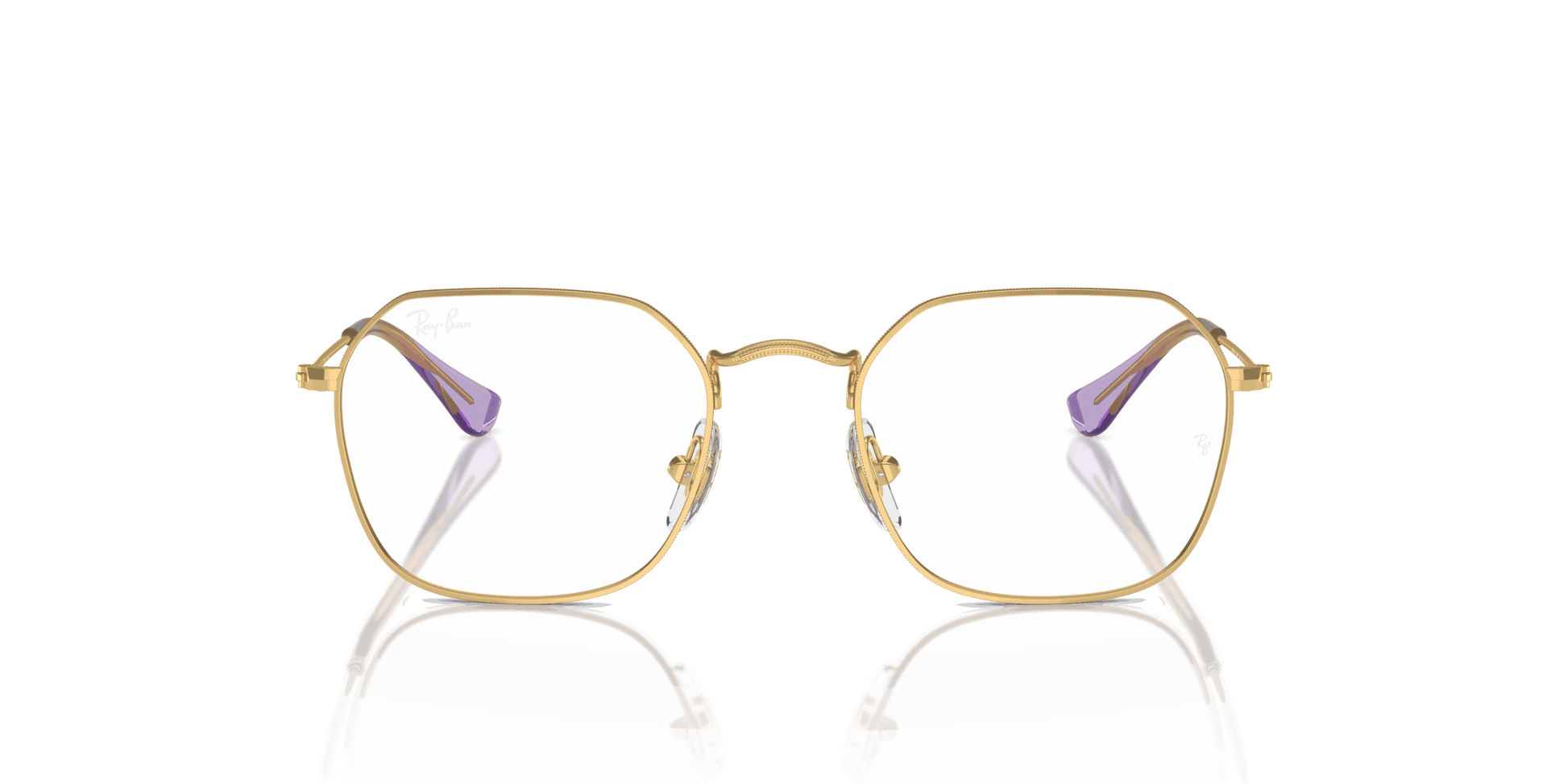 [Clear Lenses, Polished Arista Gold Frame]