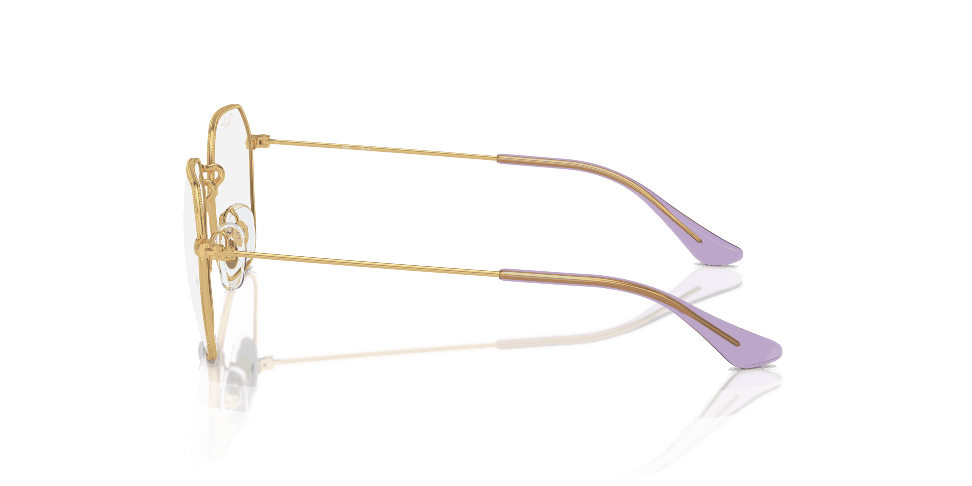 [Clear Lenses, Polished Arista Gold Frame]