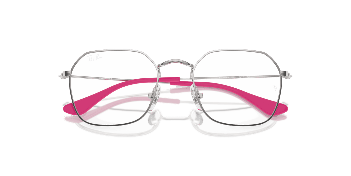 [Clear Lenses, Polished Silver Frame]