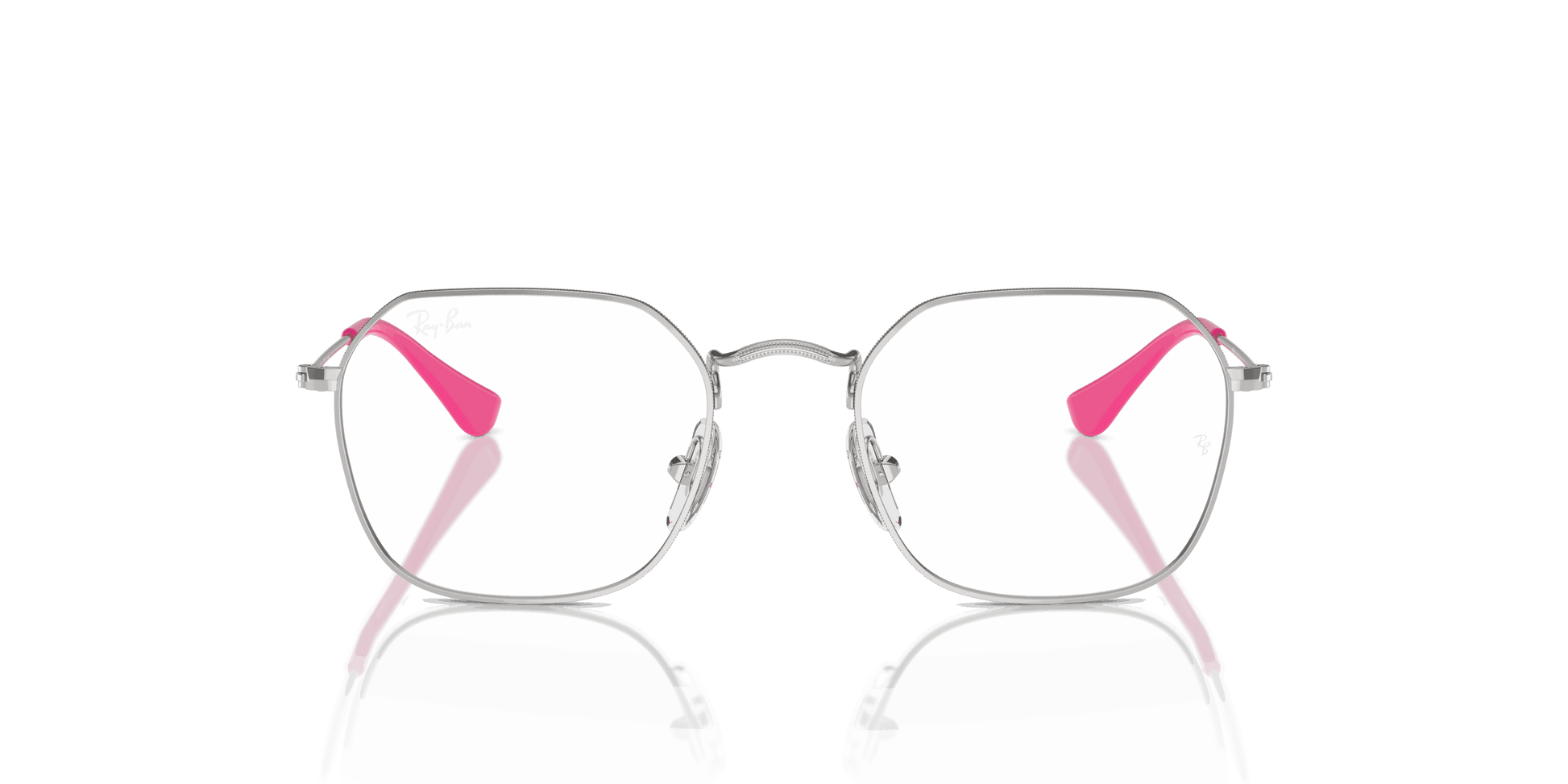 [Clear Lenses, Polished Silver Frame]