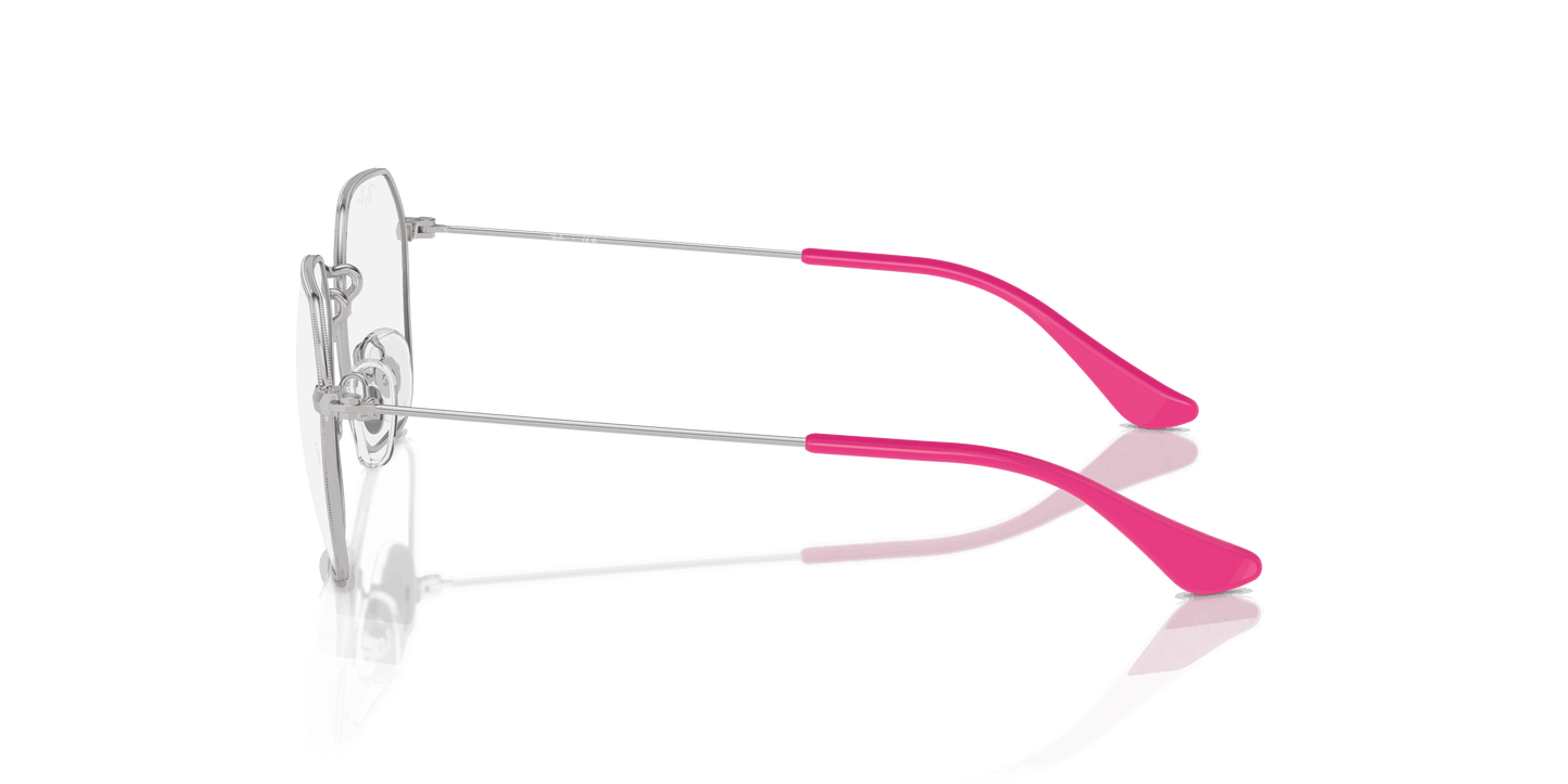[Clear Lenses, Polished Silver Frame]