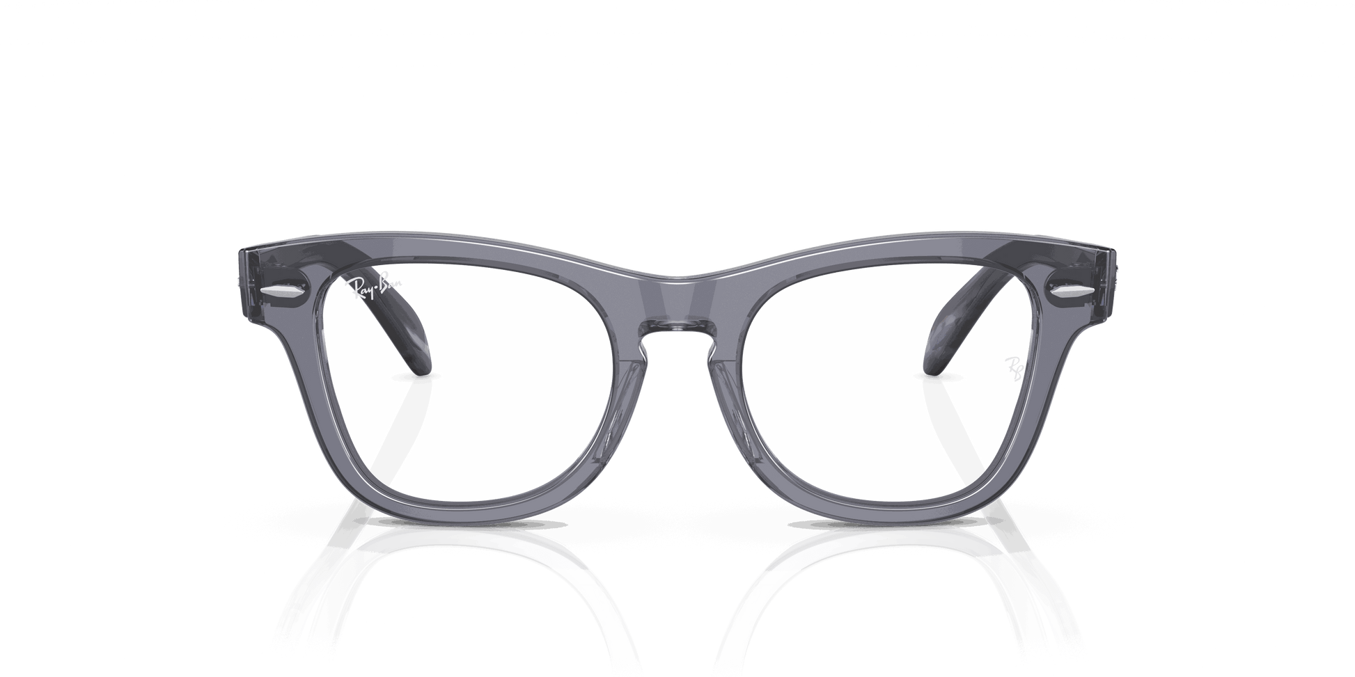 [Clear Lenses, Polished Transparent Blue Frame]
