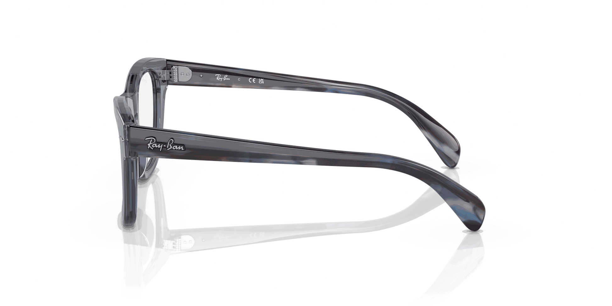 [Clear Lenses, Polished Transparent Blue Frame]