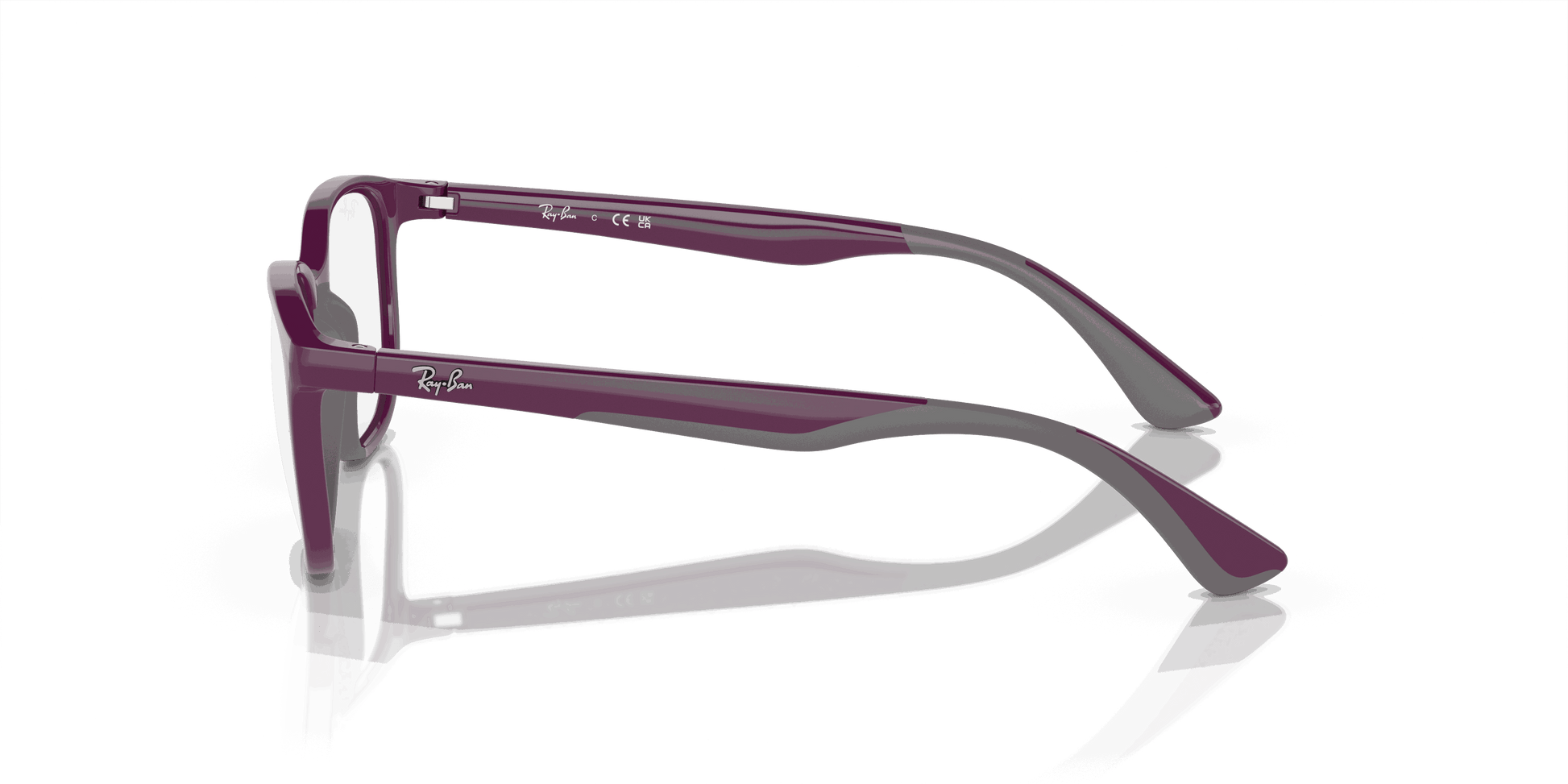 [Demo Lens Lenses, Polished Violet On Grey Frame]