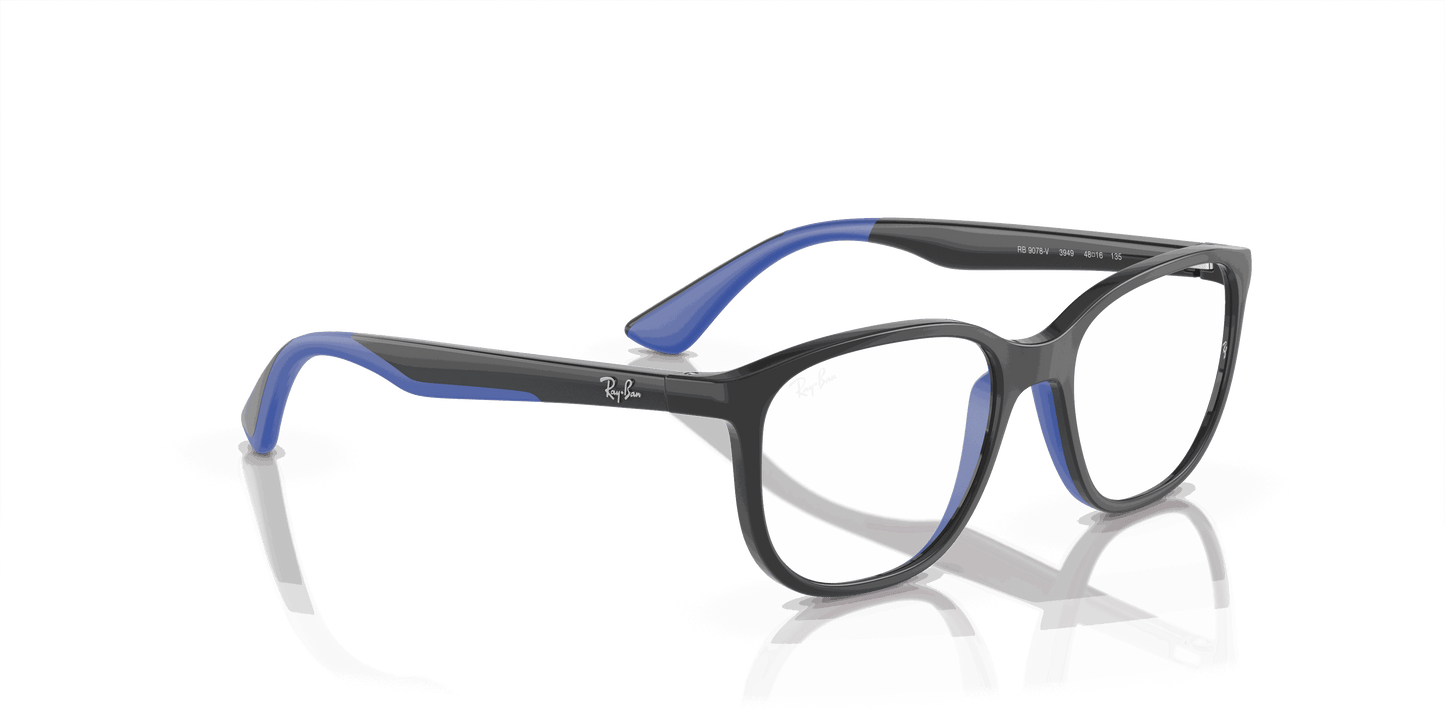 [Clear Lenses, Polished Grey On Blue Frame]