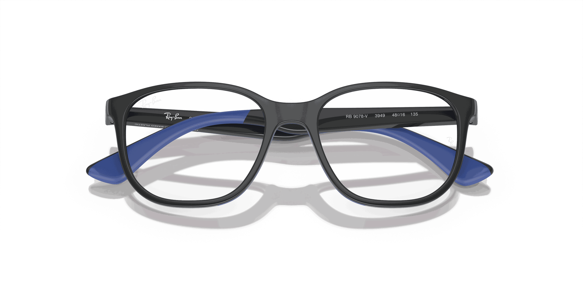 [Clear Lenses, Polished Grey On Blue Frame]