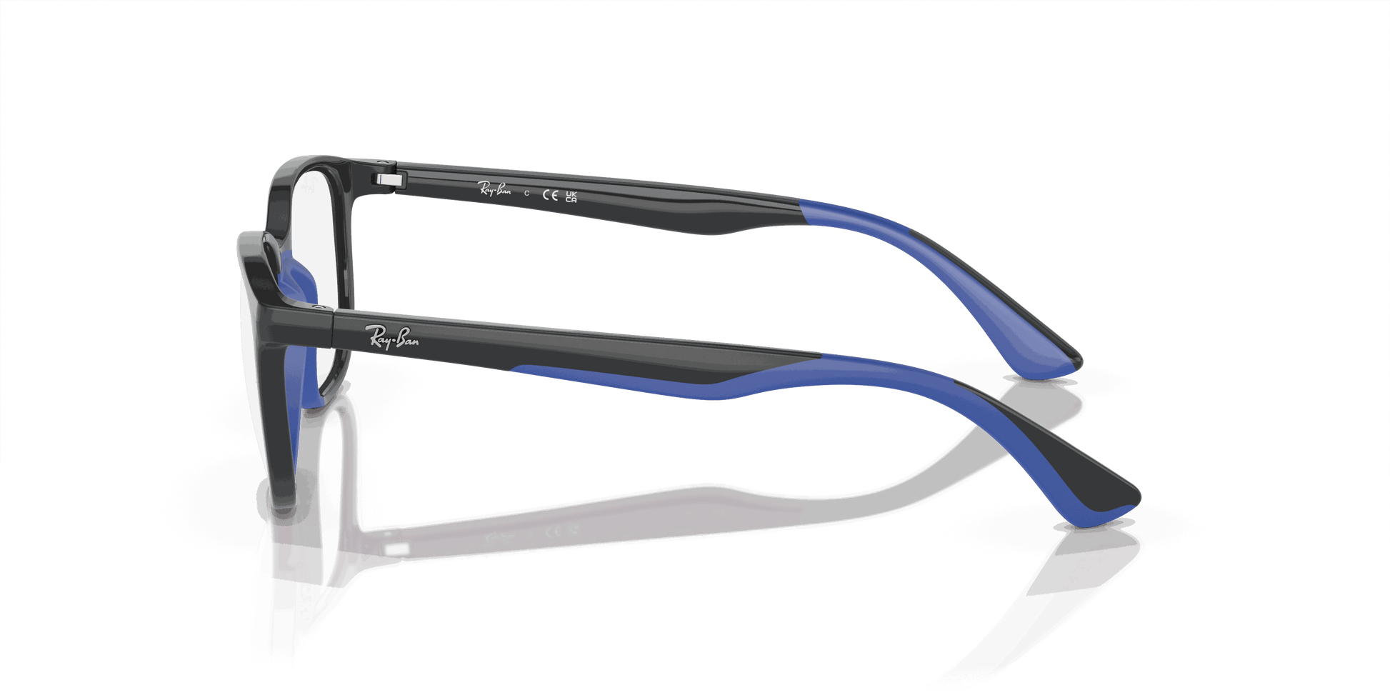 [Clear Lenses, Polished Grey On Blue Frame]