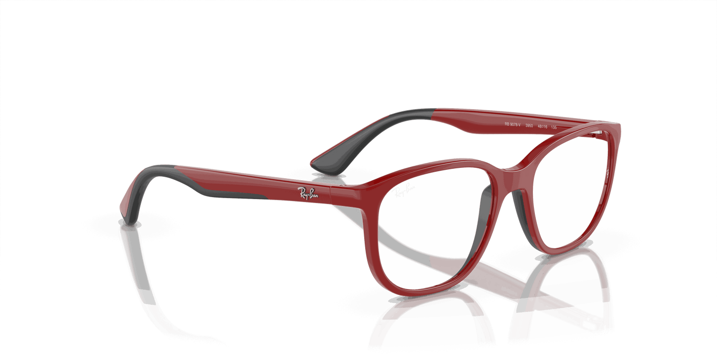 [Clear Lenses, Polished Red On Black Frame]