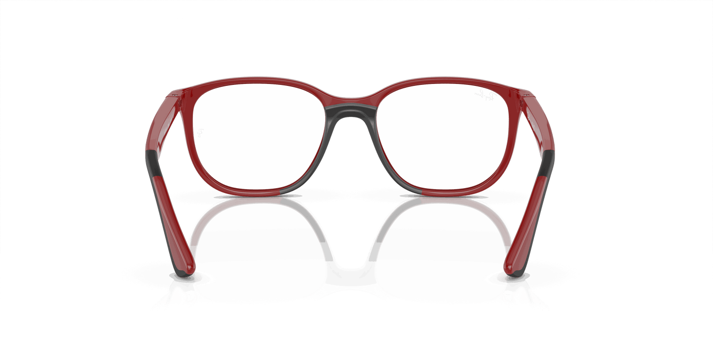 [Clear Lenses, Polished Red On Black Frame]
