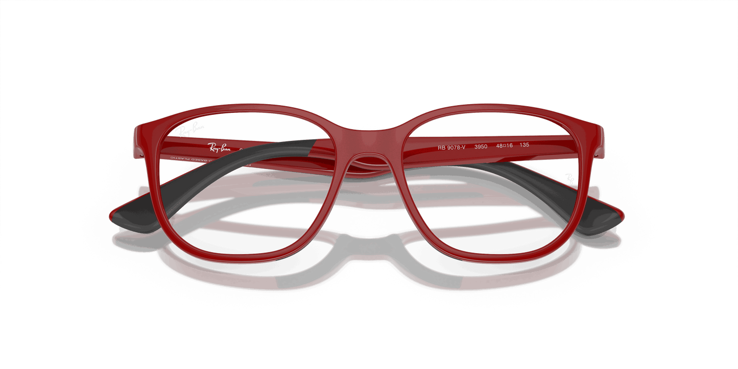 [Clear Lenses, Polished Red On Black Frame]