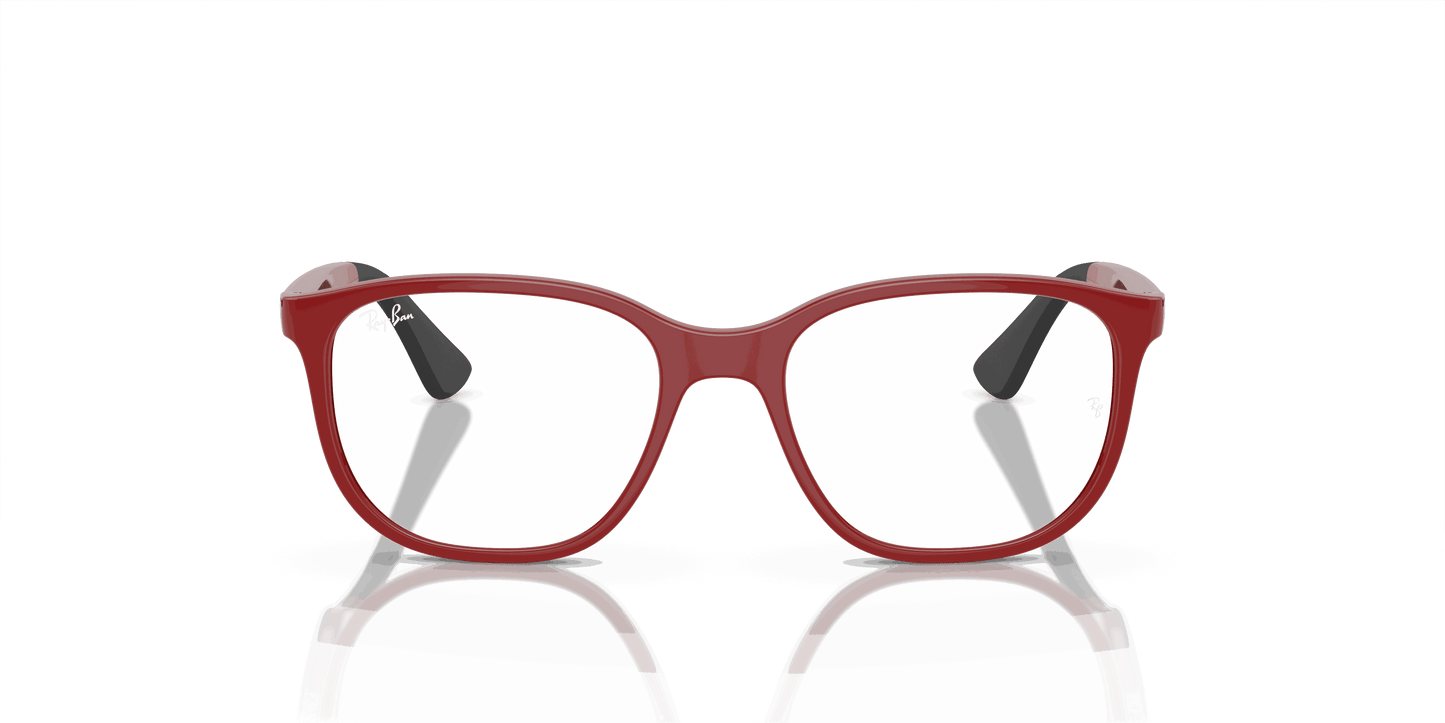 [Clear Lenses, Polished Red On Black Frame]