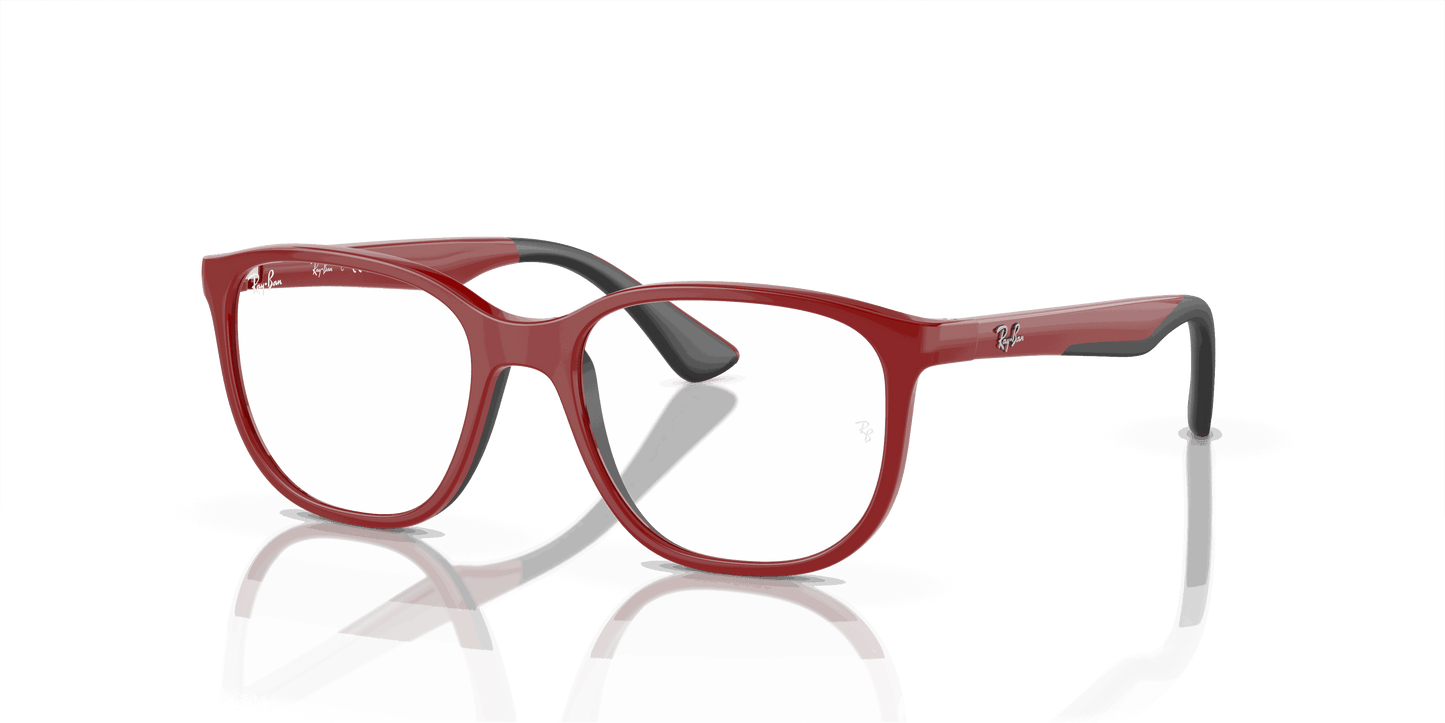 [Clear Lenses, Polished Red On Black Frame]