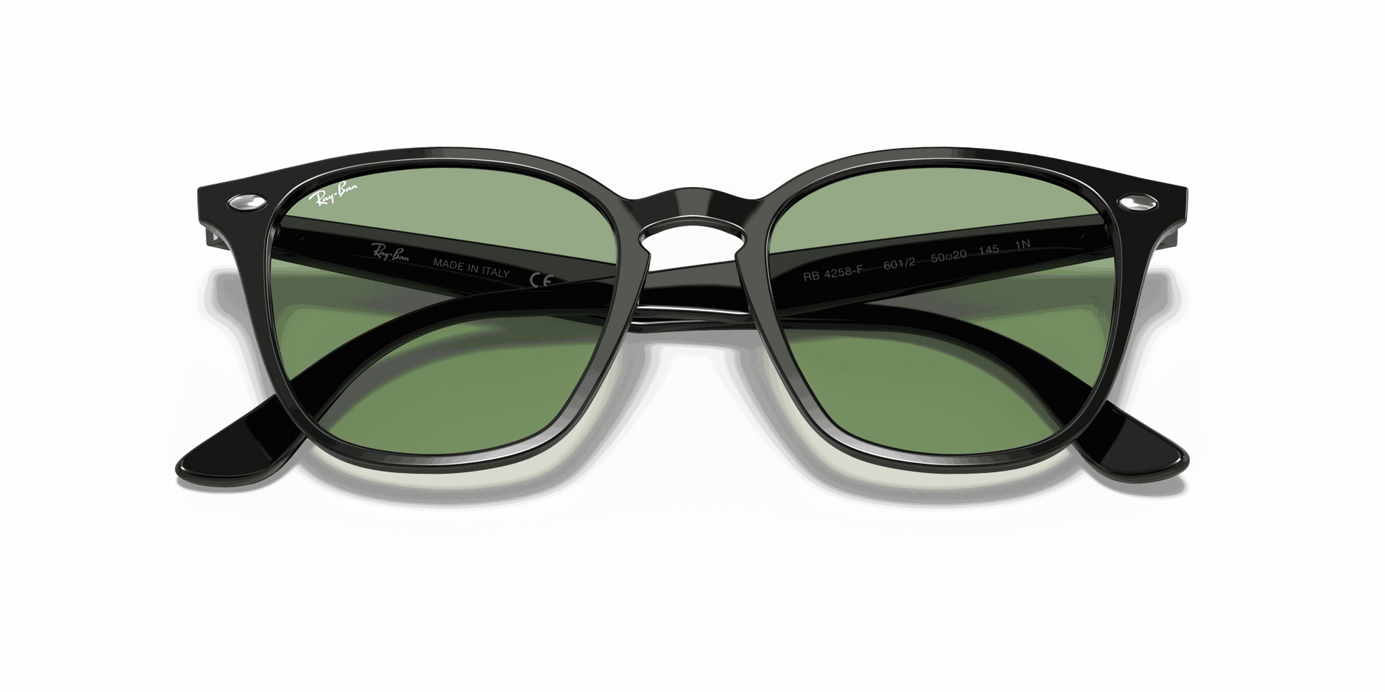 [Light Green Classic Lenses, Polished Black Frame]
