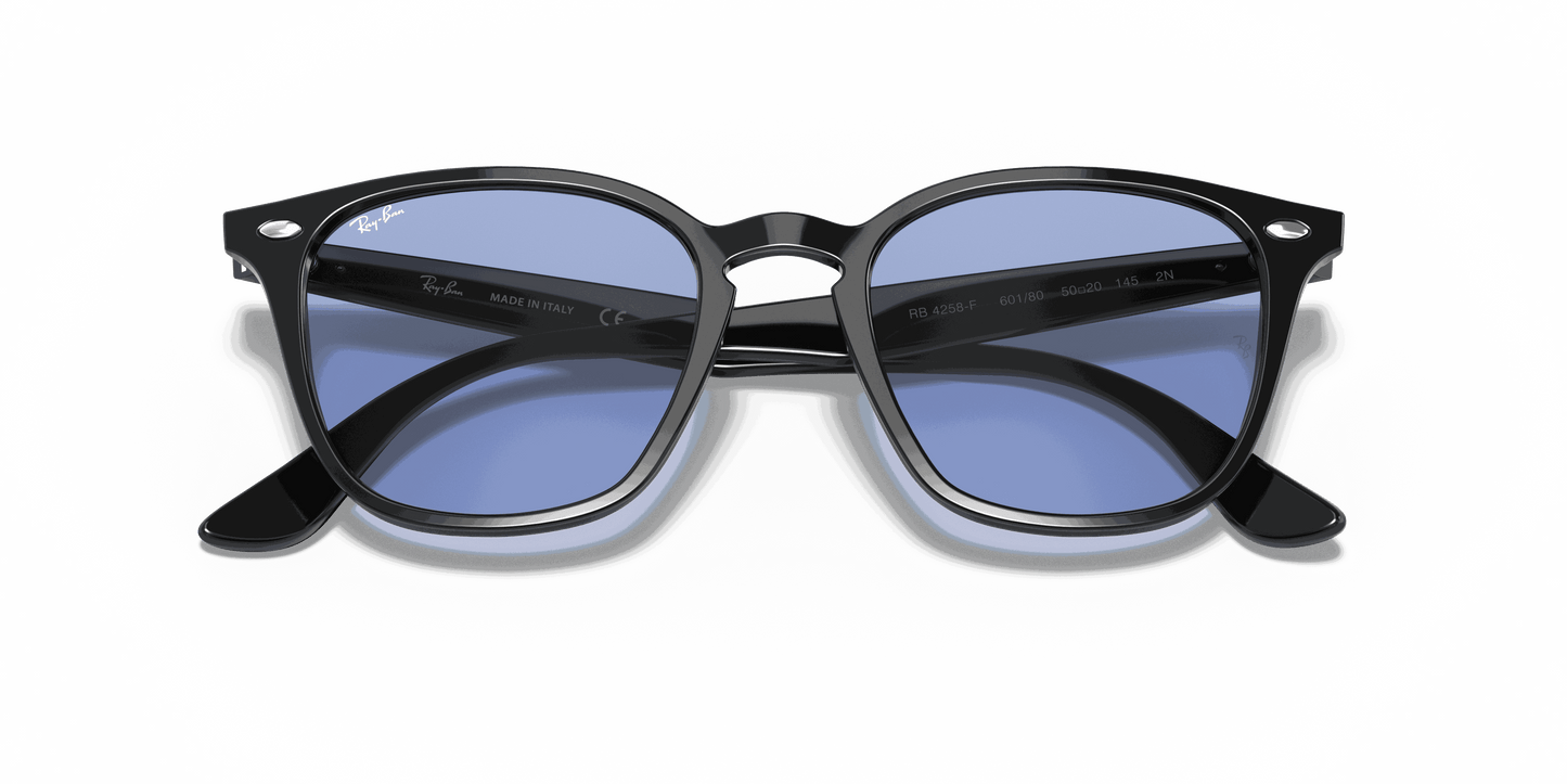 [Blue Classic Lenses, Polished Black Frame]