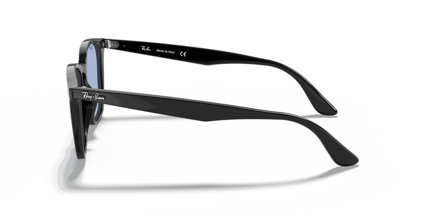 [Blue Classic Lenses, Polished Black Frame]