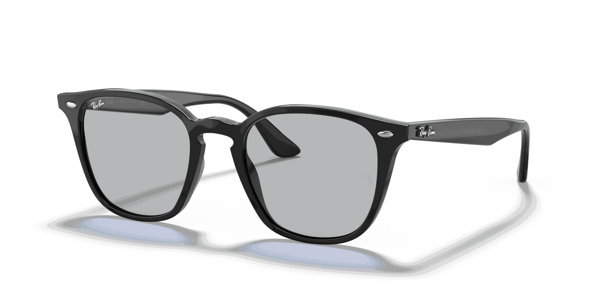 [Dark Grey Classic Lenses, Polished Black Frame]