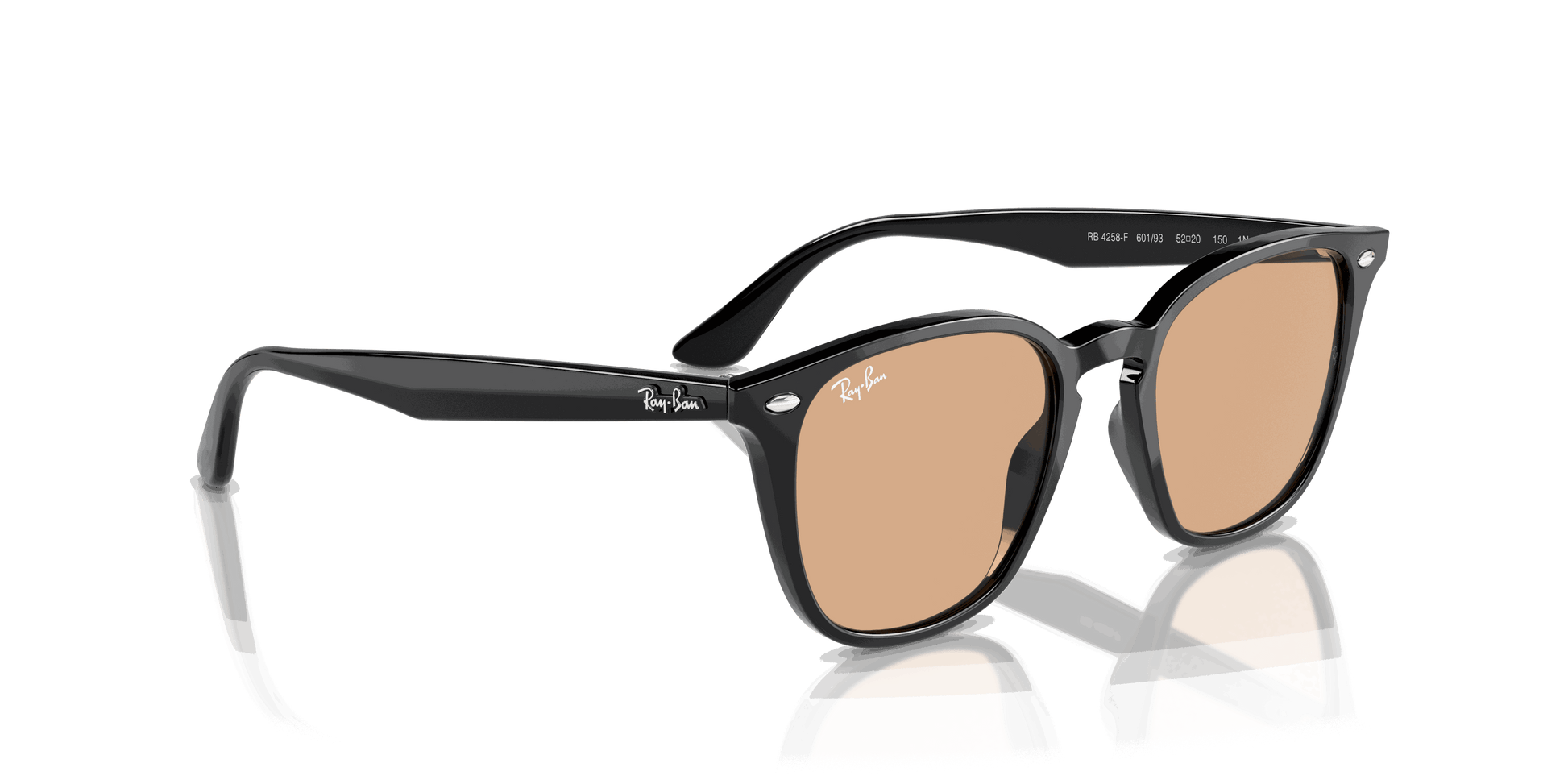 [Brown Lenses, Polished Black Frame]
