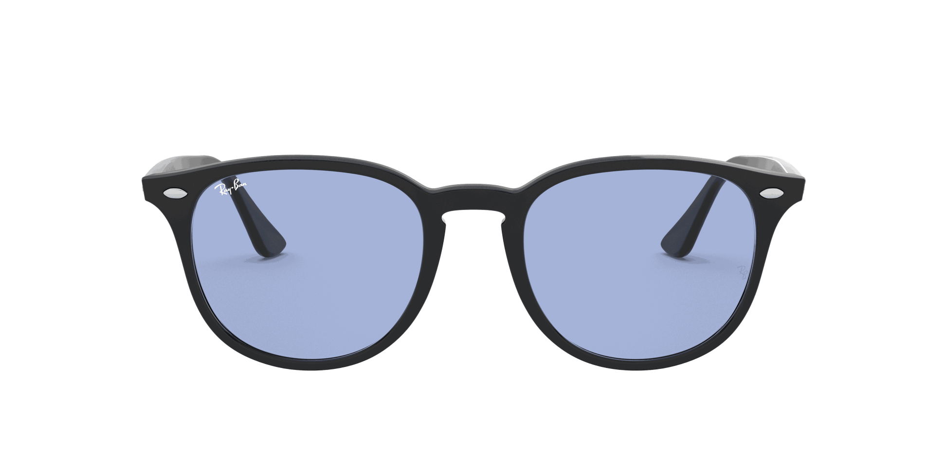 [Blue Classic Lenses, Polished Black Frame]