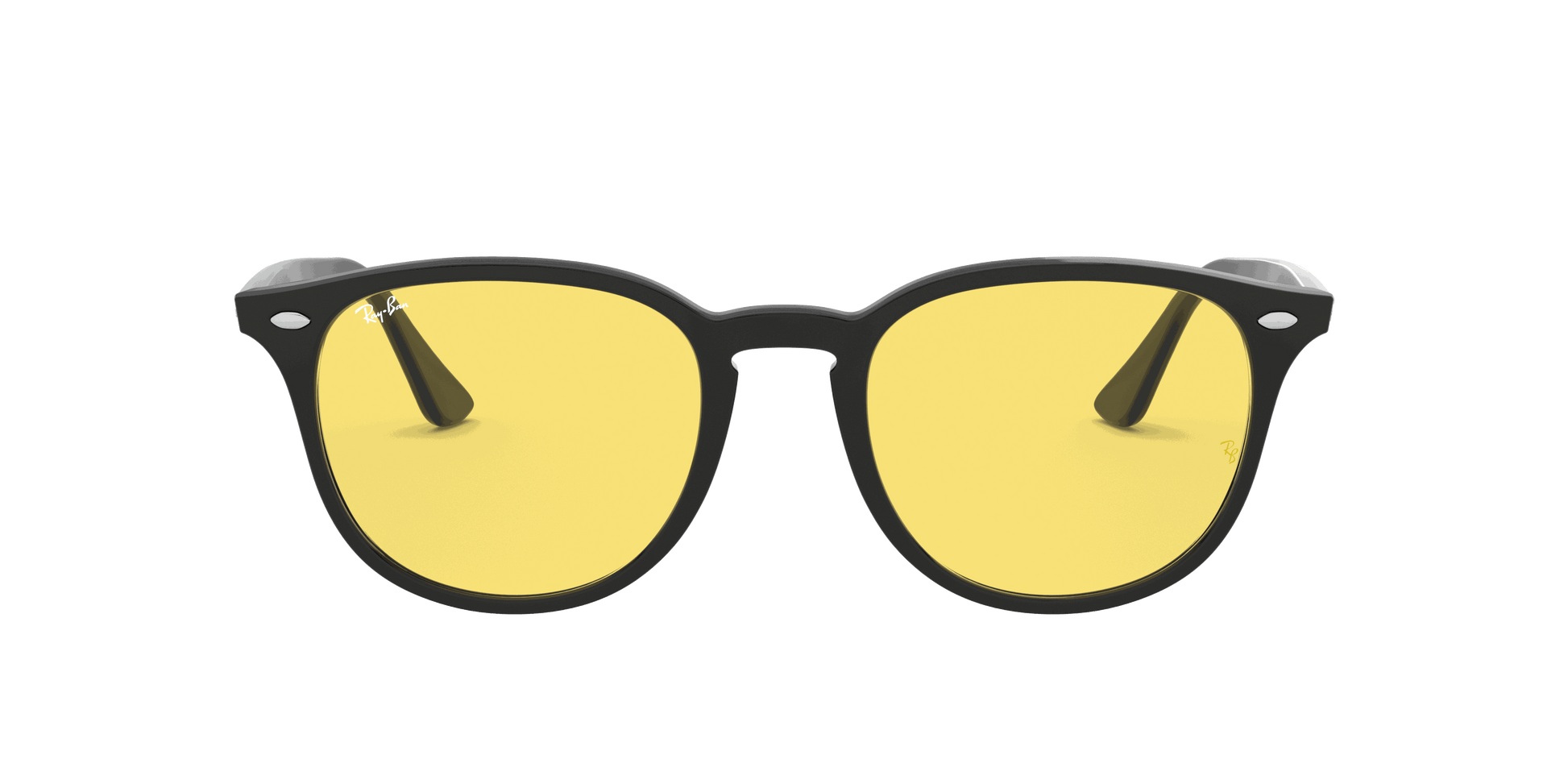 [Yellow Classic Lenses, Polished Black Frame]