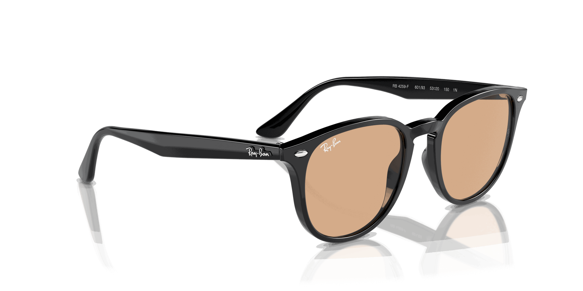[Brown Lenses, Polished Black Frame]