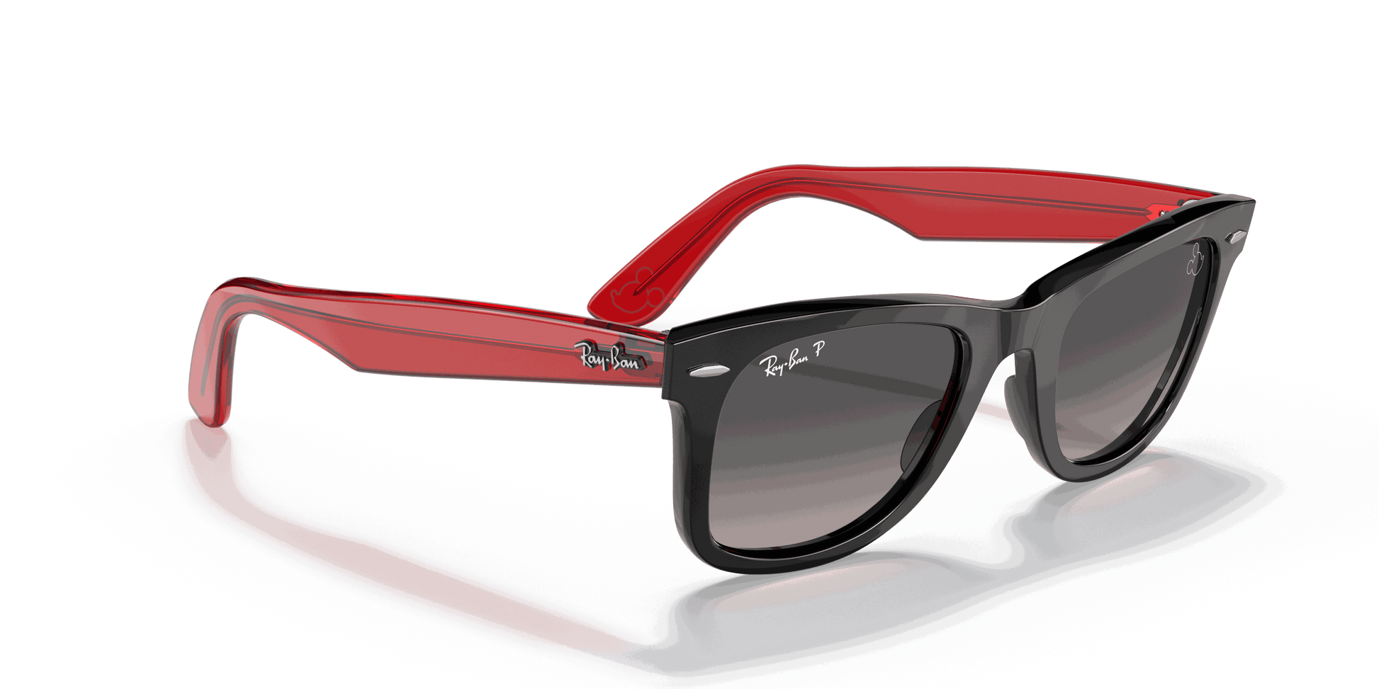 [Grey Lenses, Polished Black Frame]