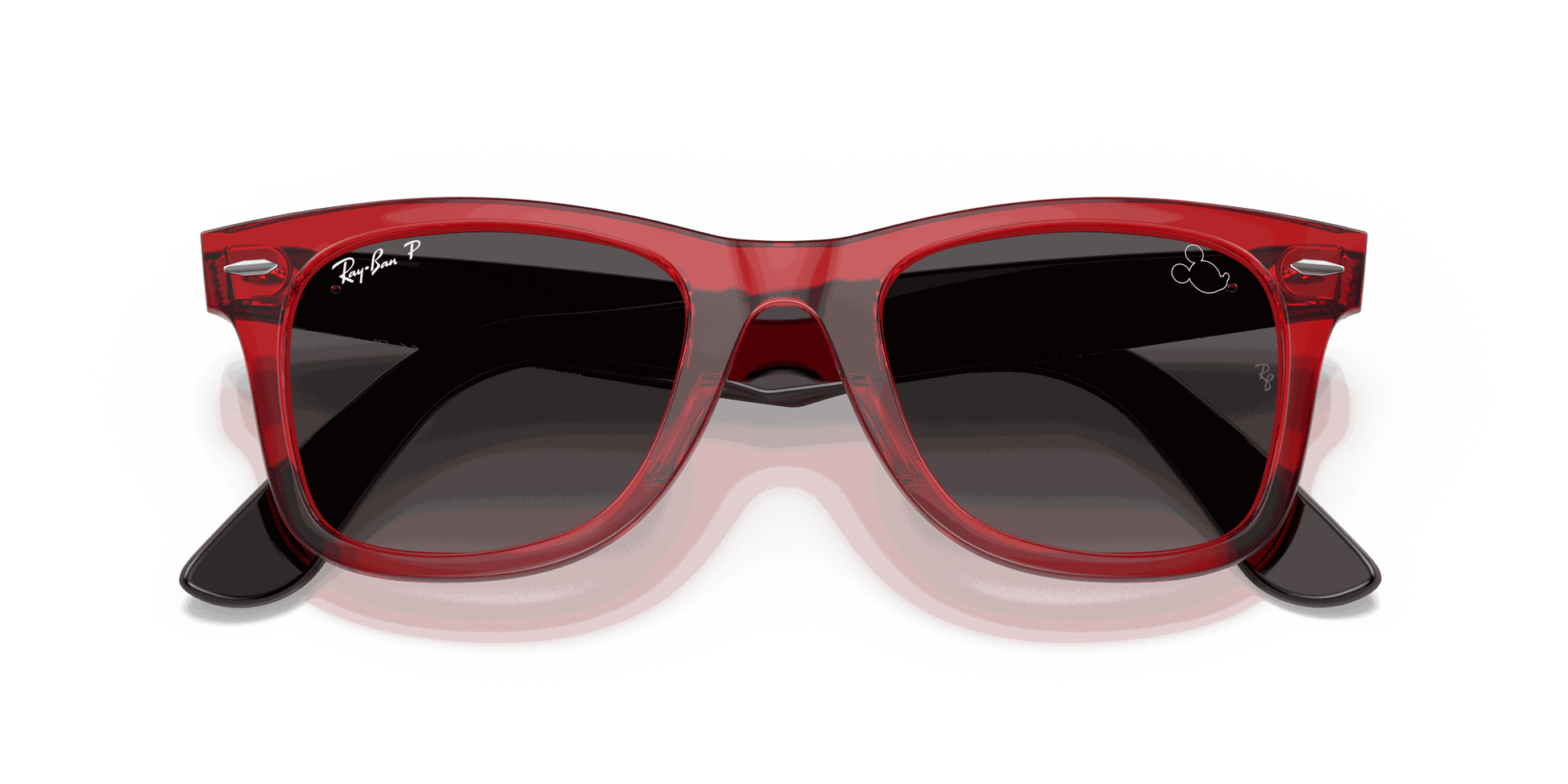 [Grey Lenses, Polished Transparent Red Frame]