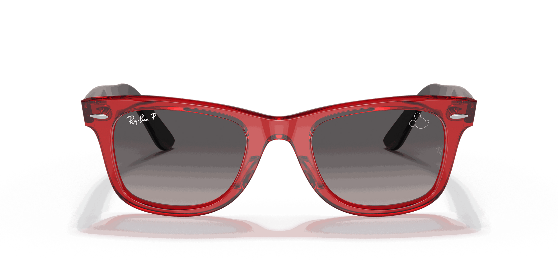 [Grey Lenses, Polished Transparent Red Frame]