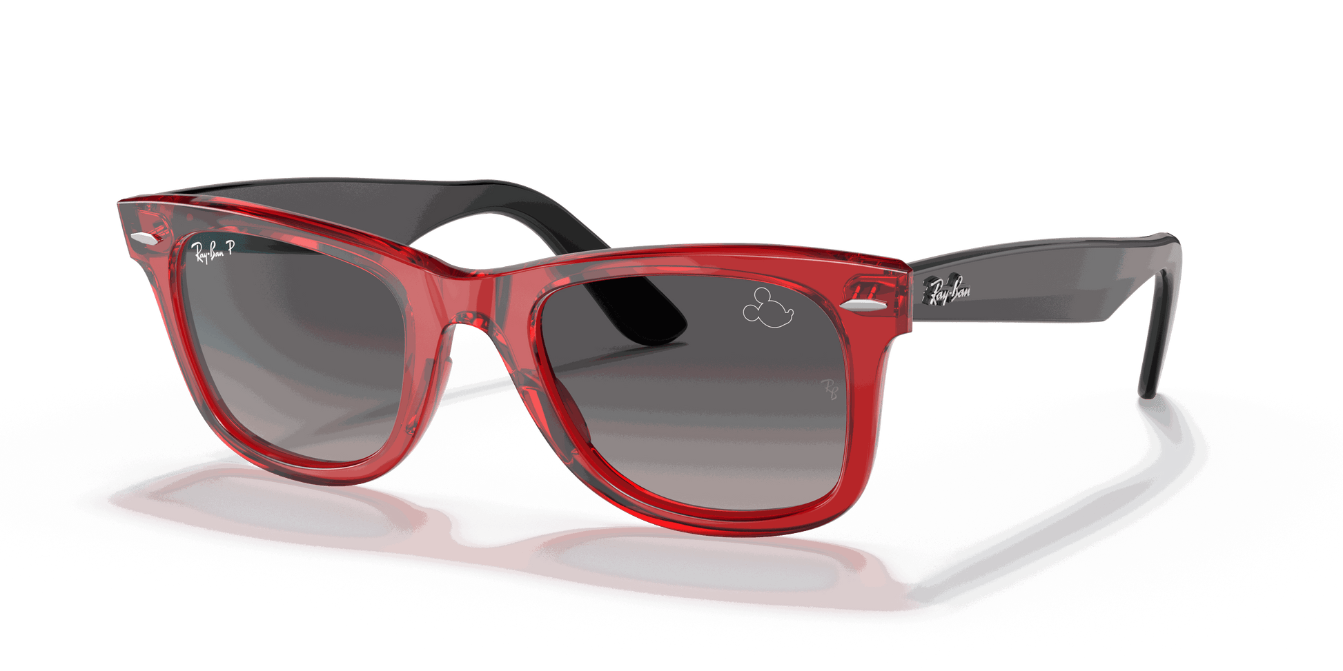 [Grey Lenses, Polished Transparent Red Frame]