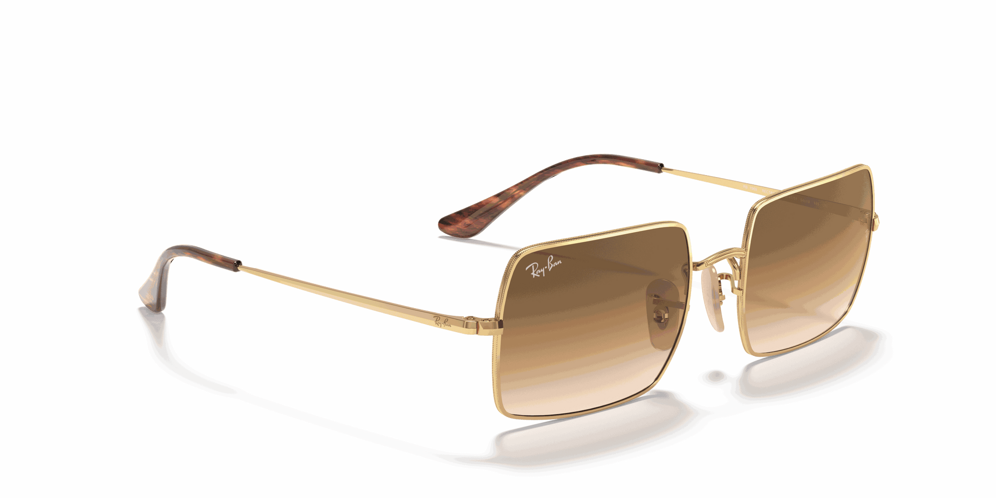 [Light Brown Gradient Lenses, Polished Arista Gold Frame]