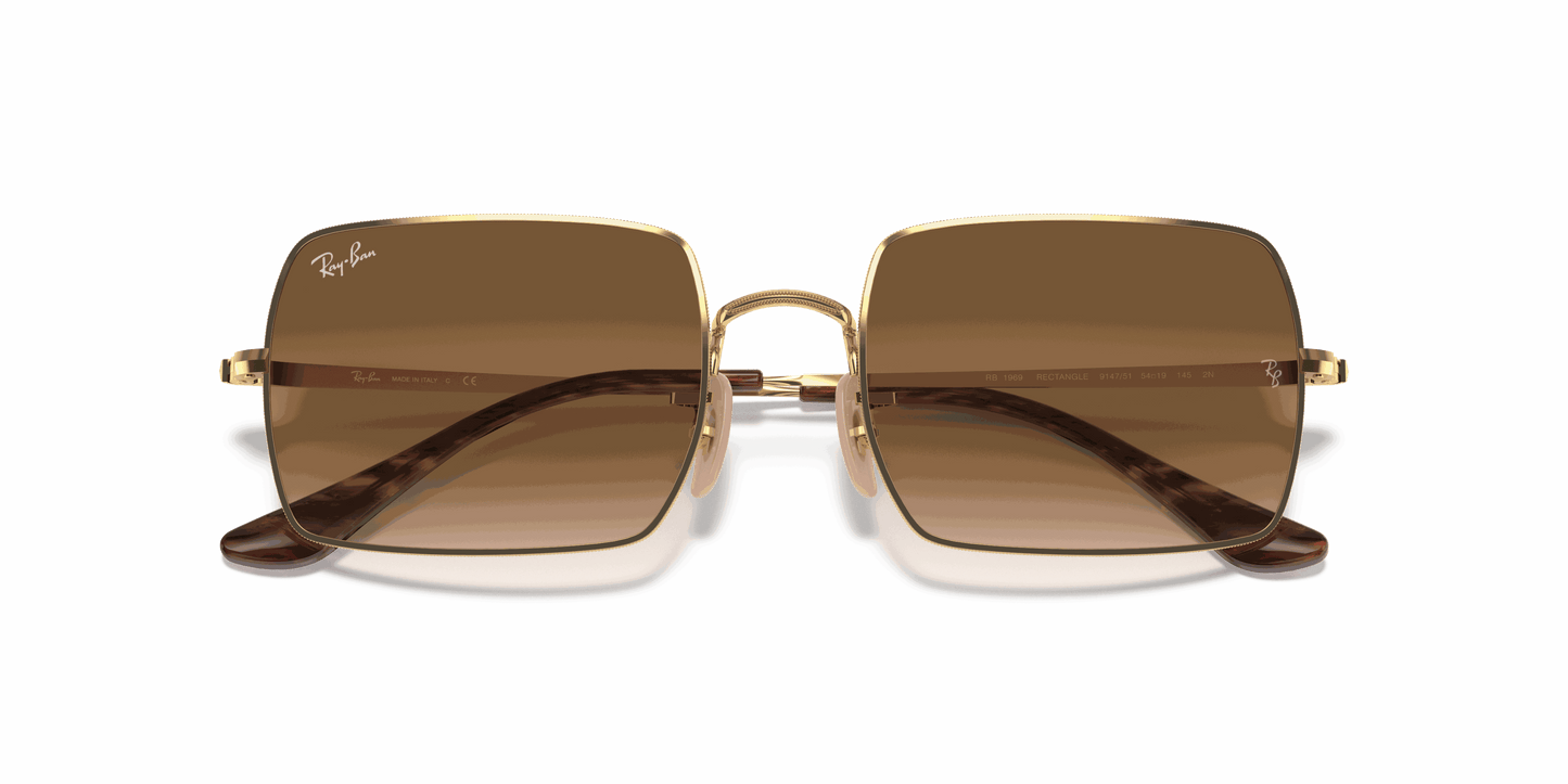 [Light Brown Gradient Lenses, Polished Arista Gold Frame]