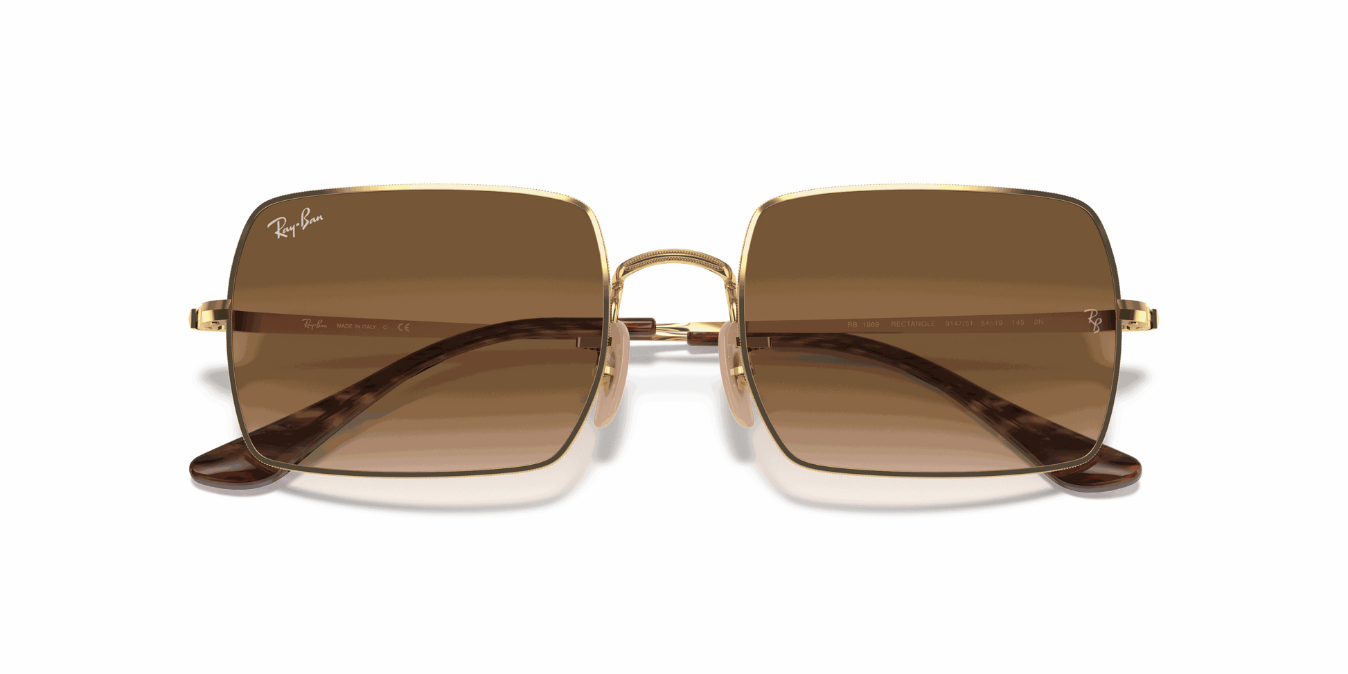 [Light Brown Gradient Lenses, Polished Arista Gold Frame]