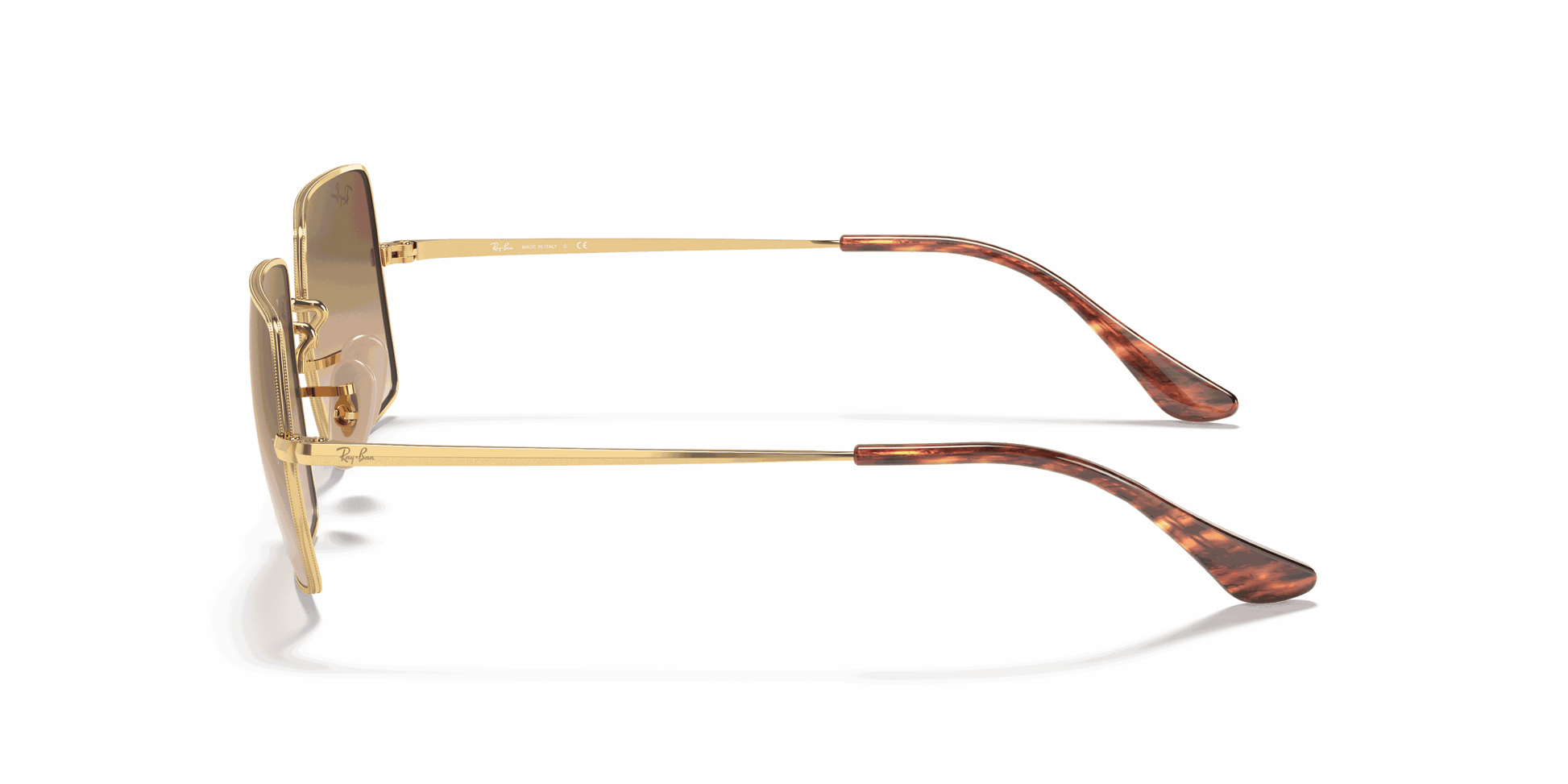 [Light Brown Gradient Lenses, Polished Arista Gold Frame]