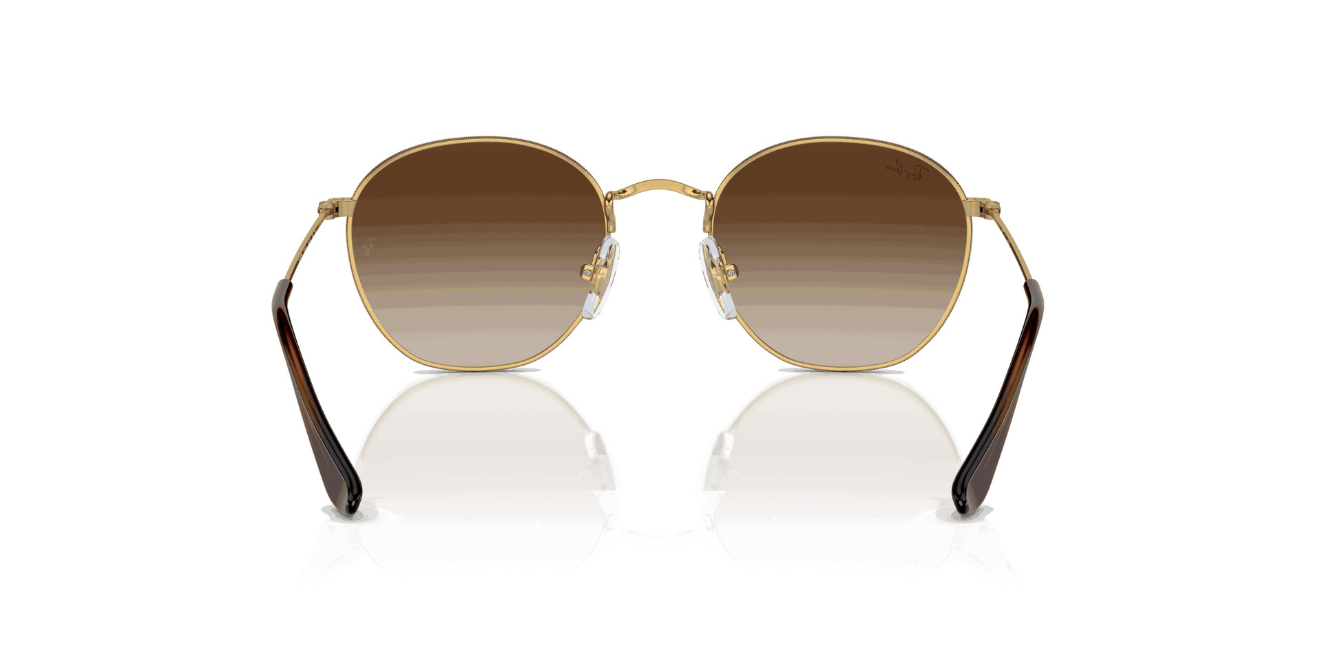 [Brown Lenses, Polished Arista Gold Frame]