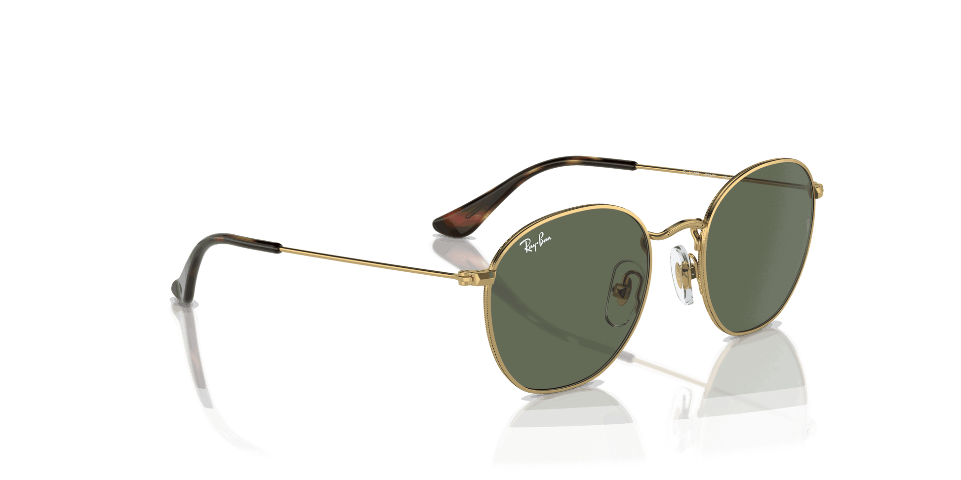[Dark Green Lenses, Polished Arista Gold Frame]