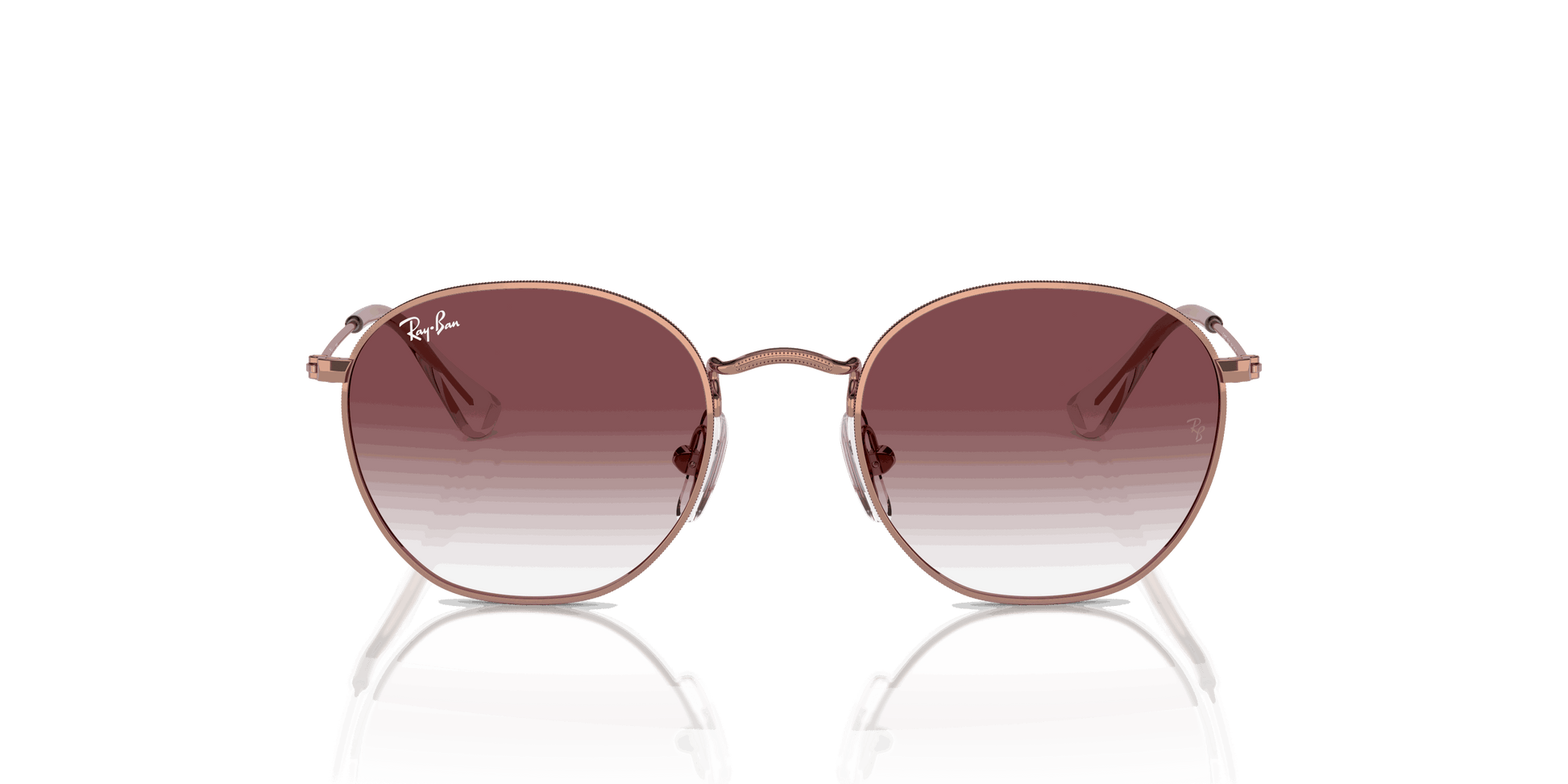 [Violet Lenses, Polished Rose Gold Frame]