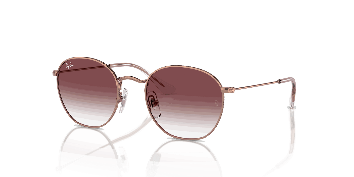 [Violet Lenses, Polished Rose Gold Frame]