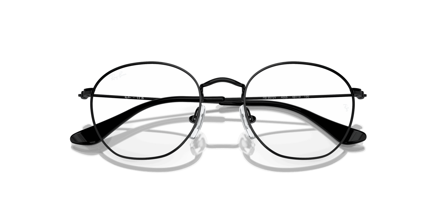 [Clear Lenses, Polished Black Frame]