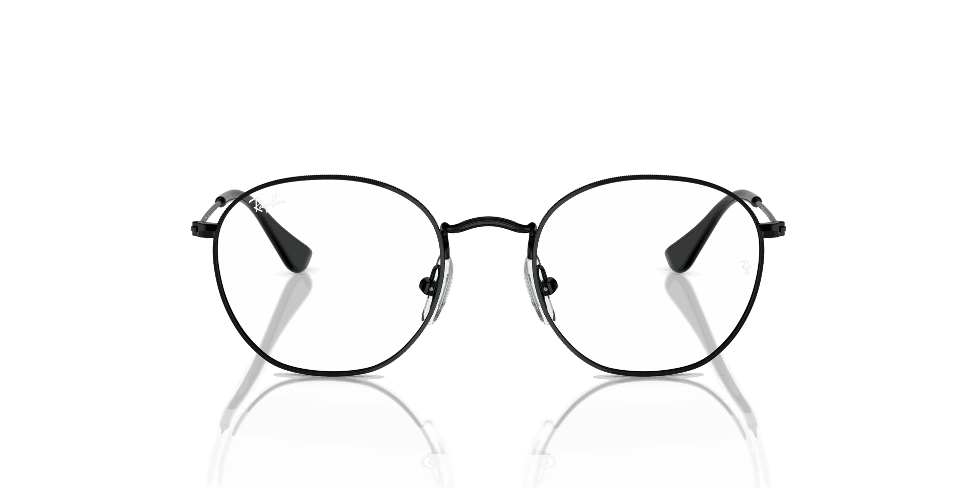[Clear Lenses, Polished Black Frame]