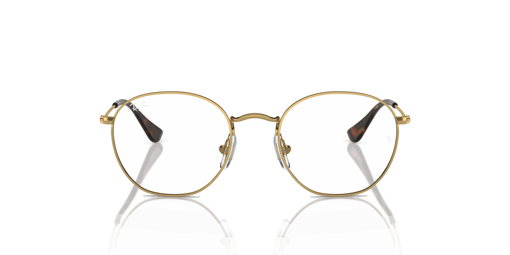[Clear Lenses, Polished Arista Gold Frame]