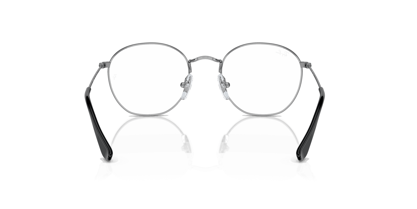[Clear Lenses, Polished Black On Silver Frame]