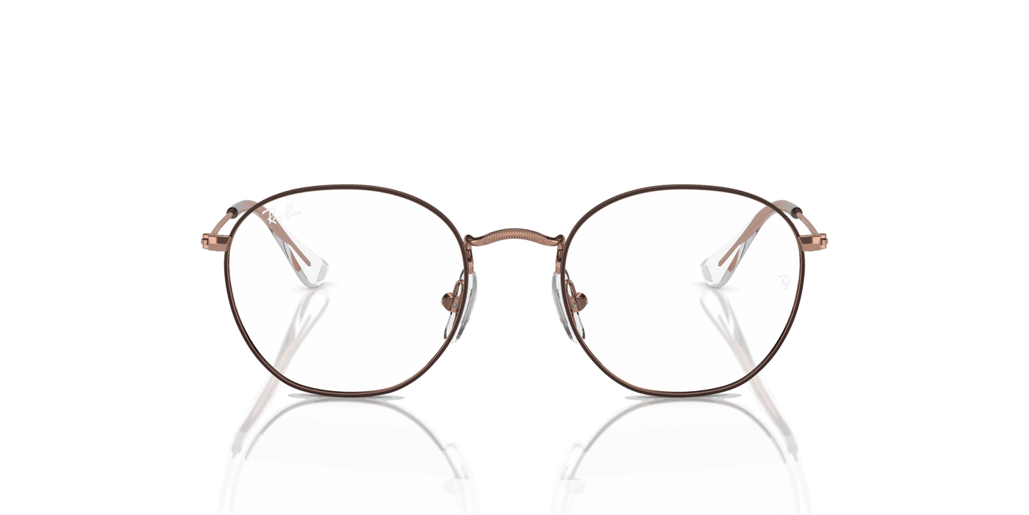 [Clear Lenses, Polished Brown On Rose Gold Frame]