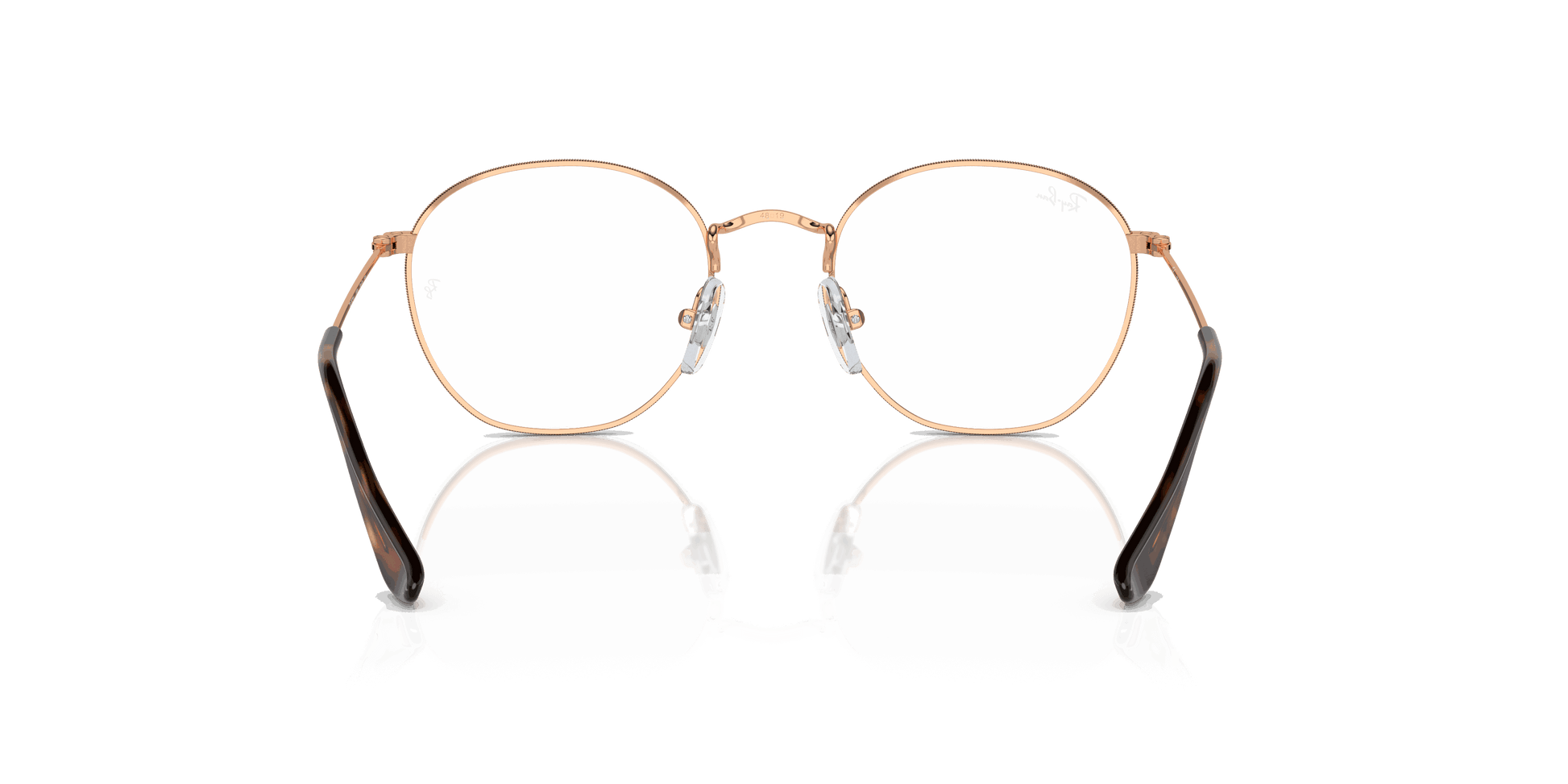 [Clear Lenses, Polished Rose Gold Frame]
