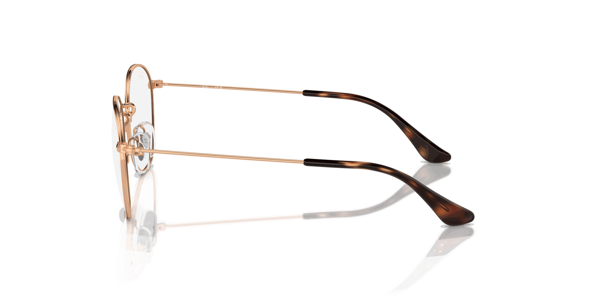 [Clear Lenses, Polished Rose Gold Frame]