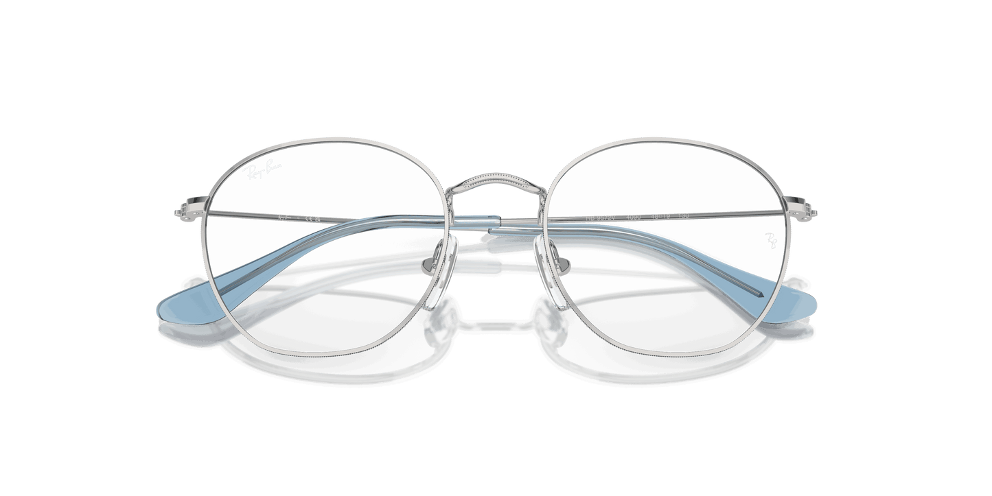 [Clear Lenses, Polished Silver Frame]