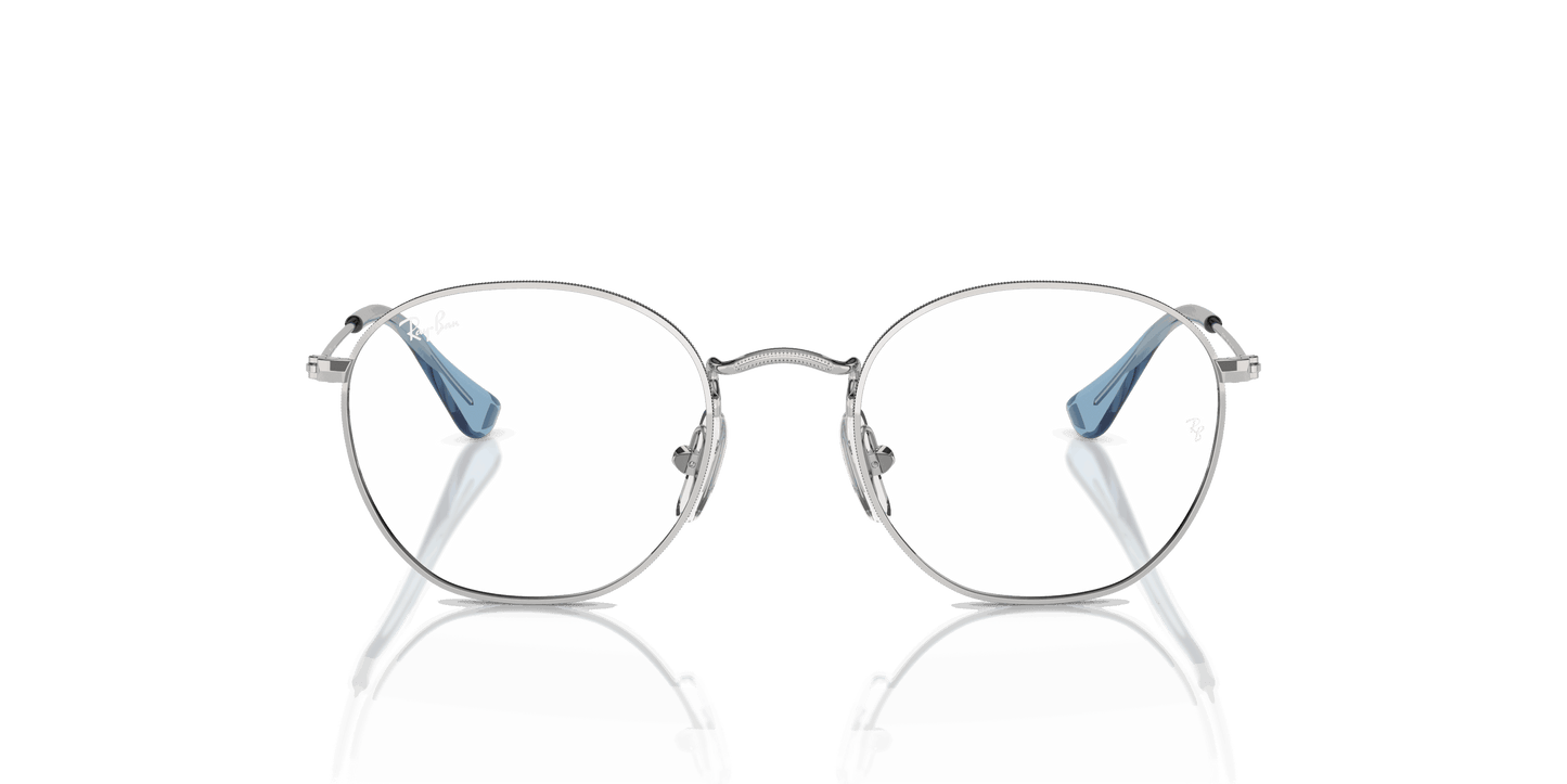 [Clear Lenses, Polished Silver Frame]