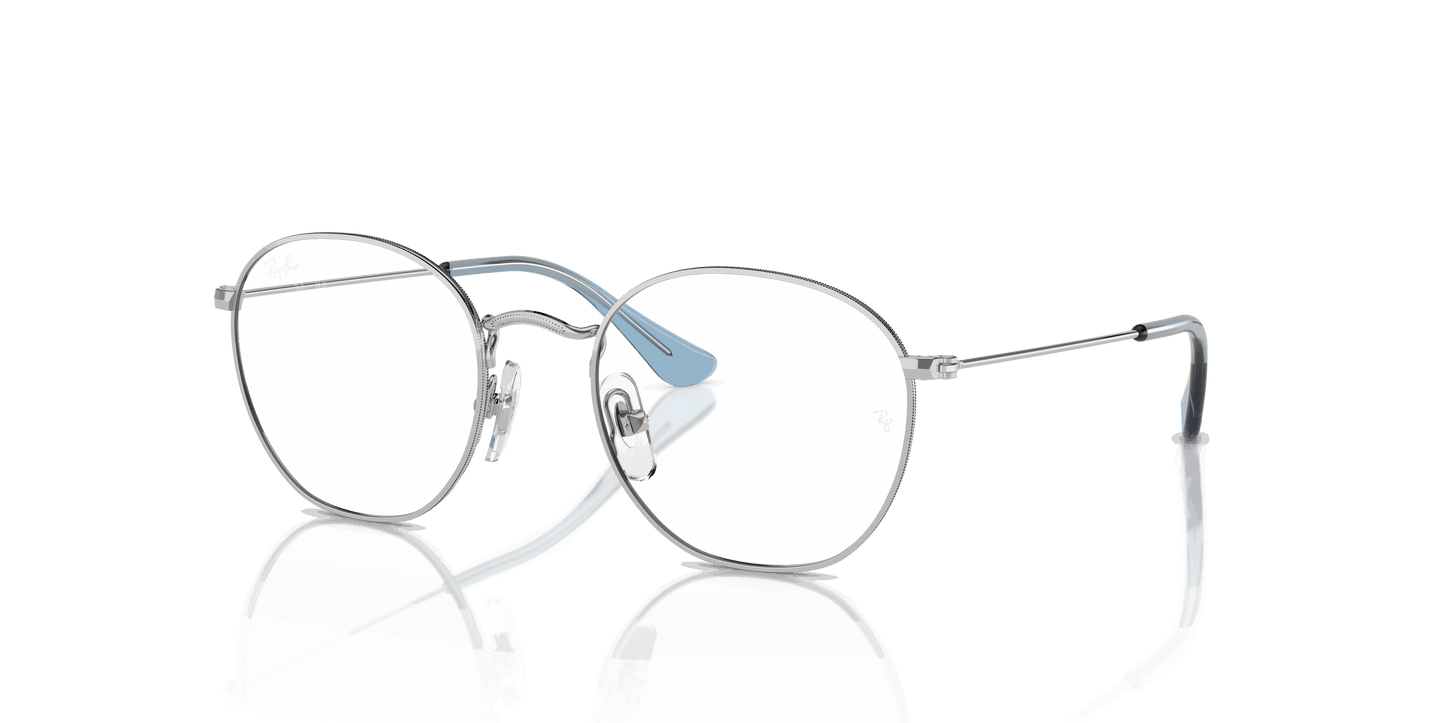 [Clear Lenses, Polished Silver Frame]
