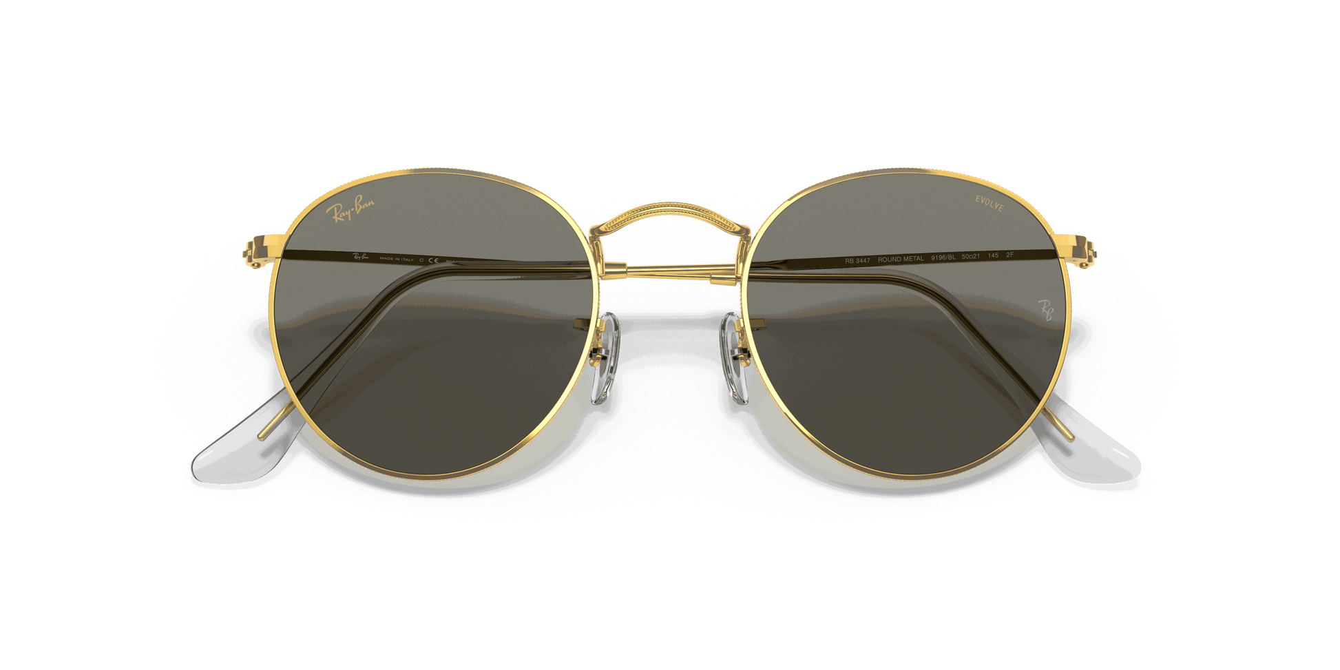 [Clear Lenses, Polished Gold Frame]