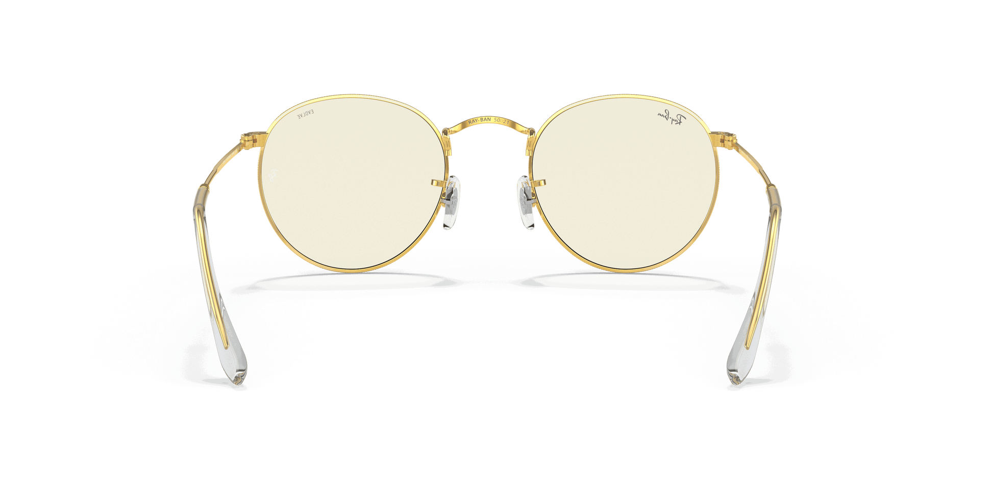 [Clear Lenses, Polished Gold Frame]