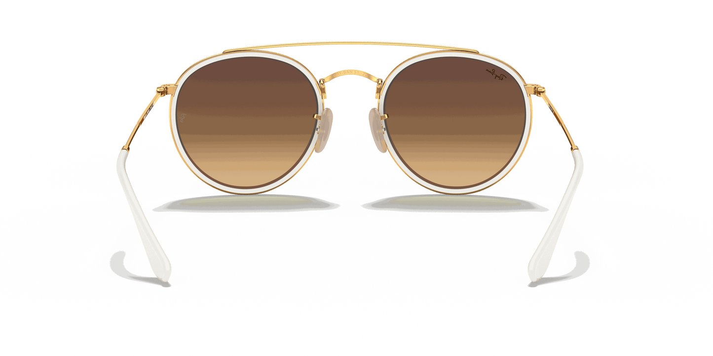 [Blue Flash Lenses, Polished Arista Gold Frame]